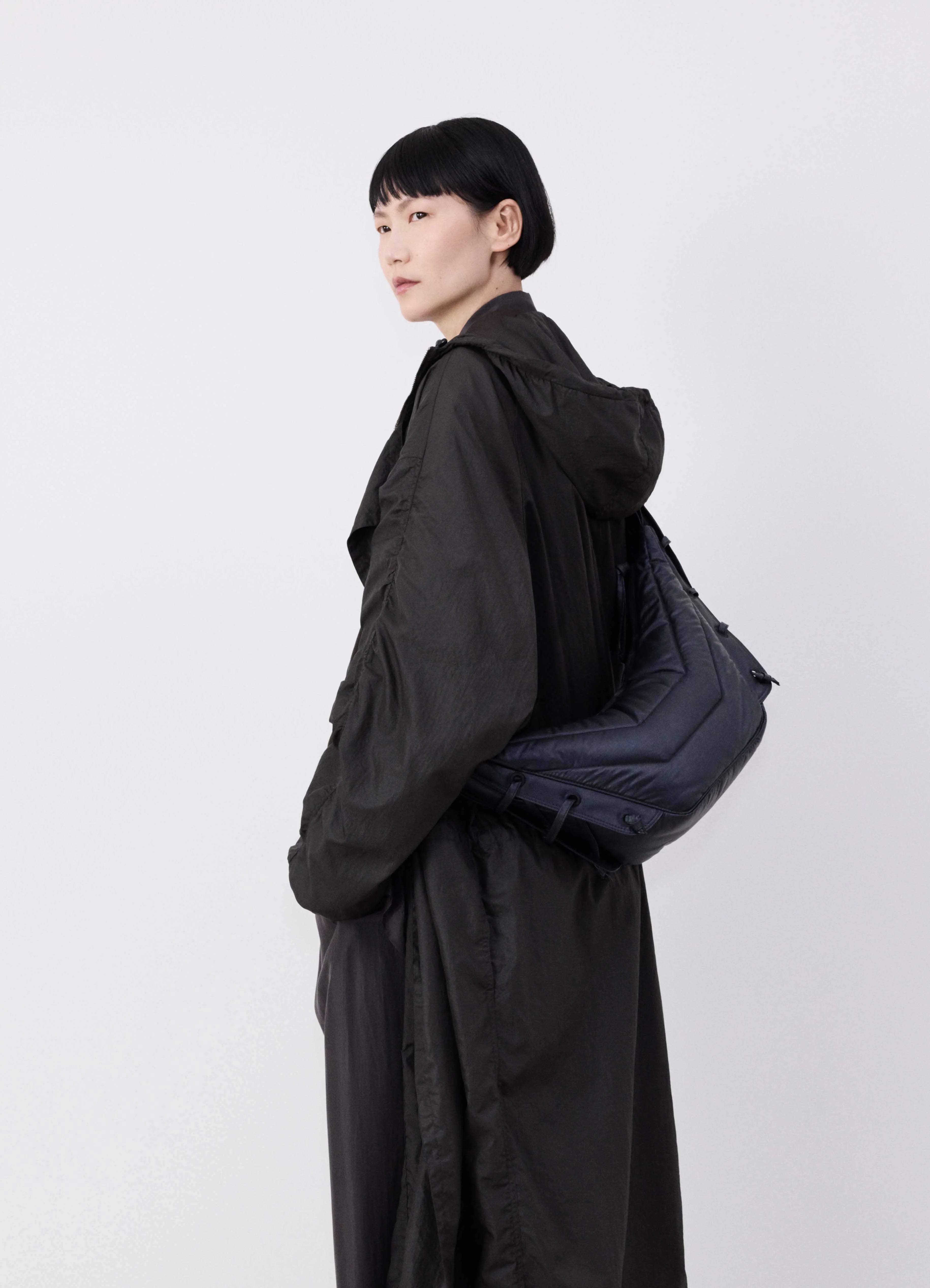 ASH BLACK Small soft game bag | LEMAIRE 