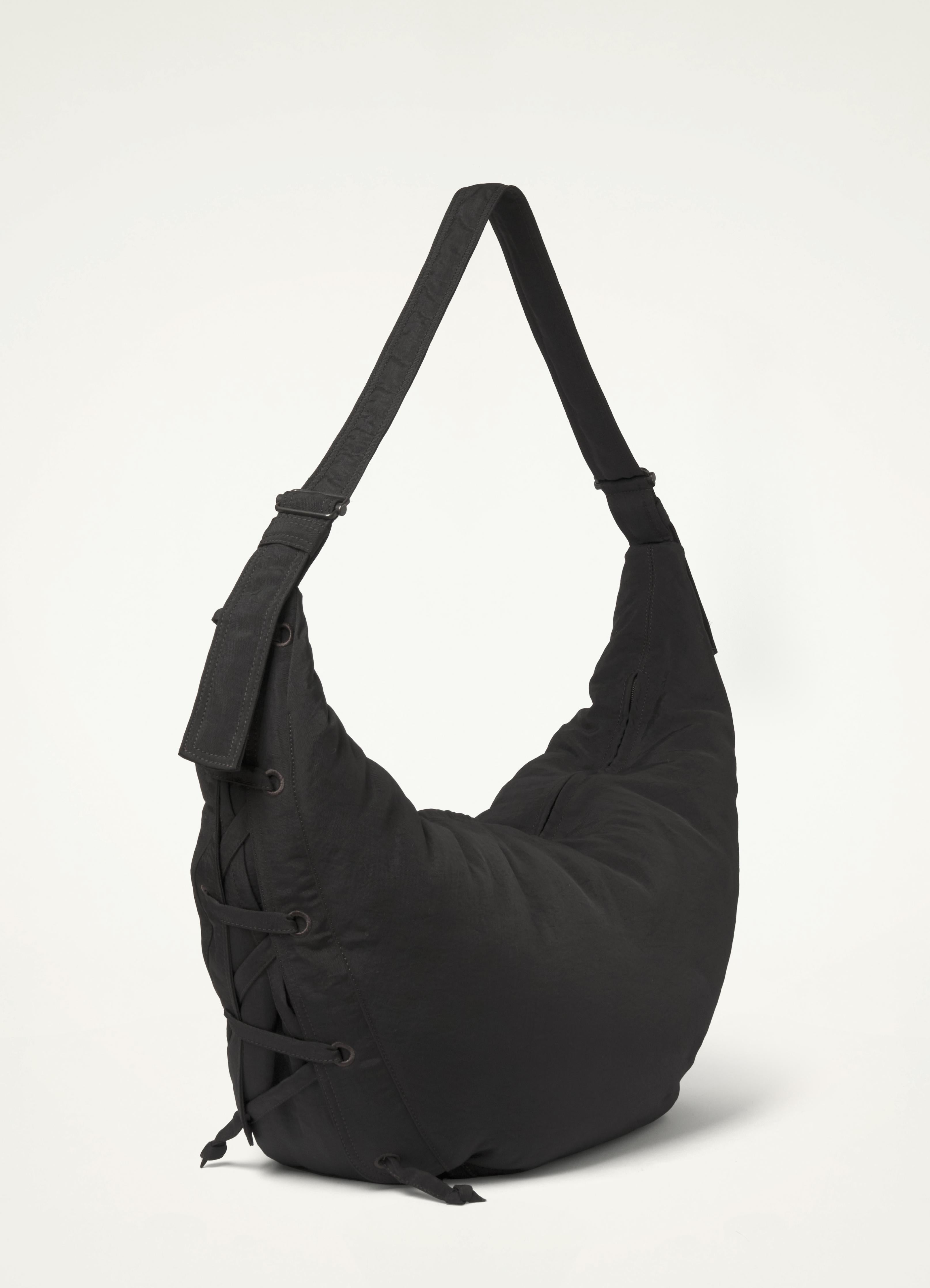 Dark Chocolate Soft Game Bag in Nylon Canvas | LEMAIRE