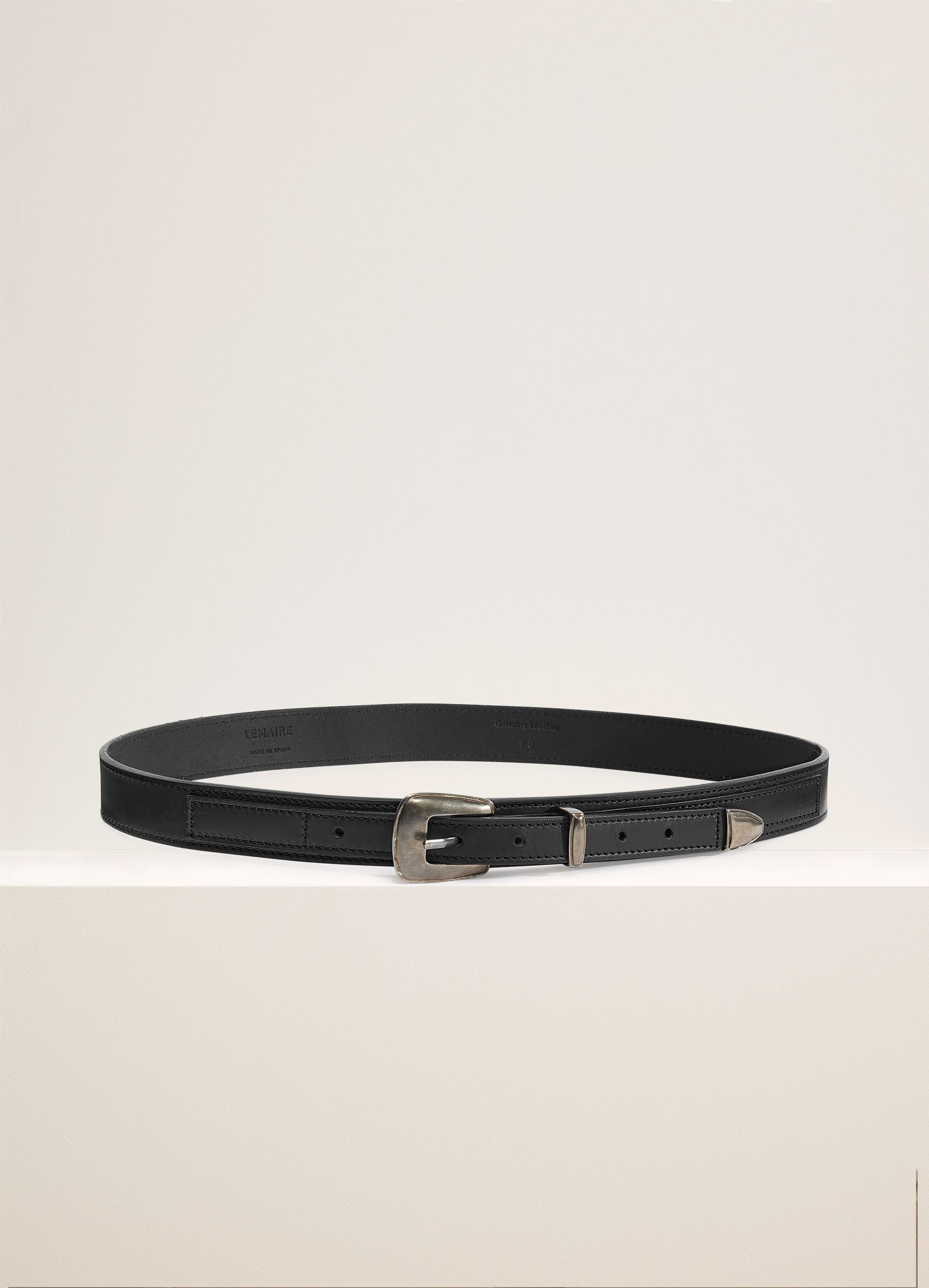 MINIMALER WESTERNBELT - Schwarz - Cow Leather - Unisex | LEMAIRE