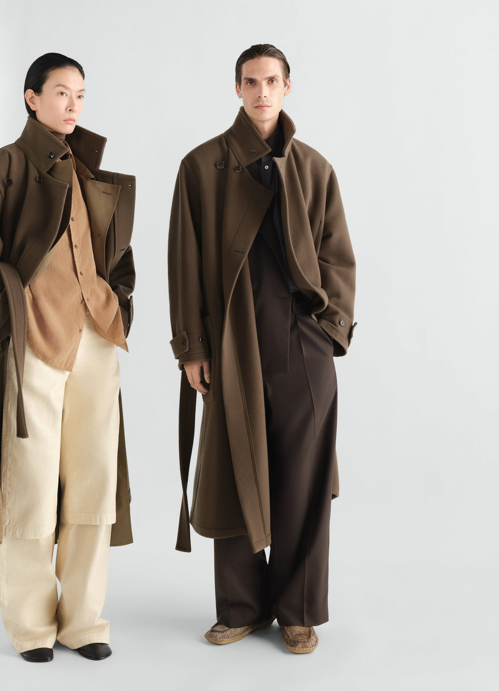 WRAP COAT IN WOOL
