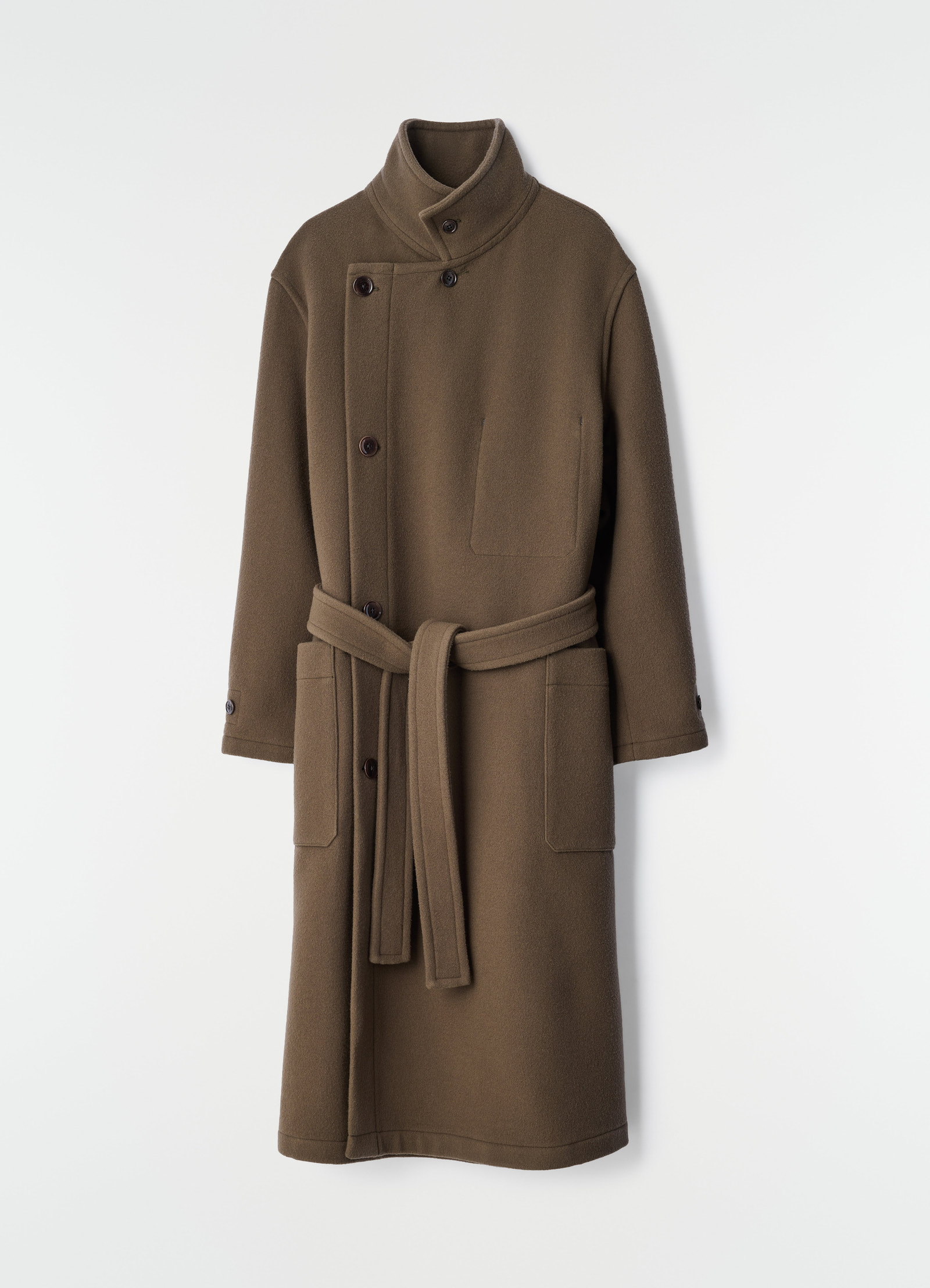 Wrap coat in wool