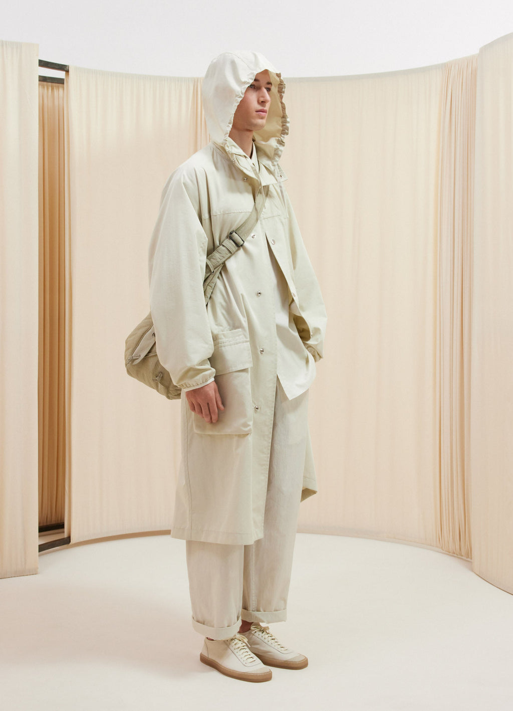 ロング撥水パーカー