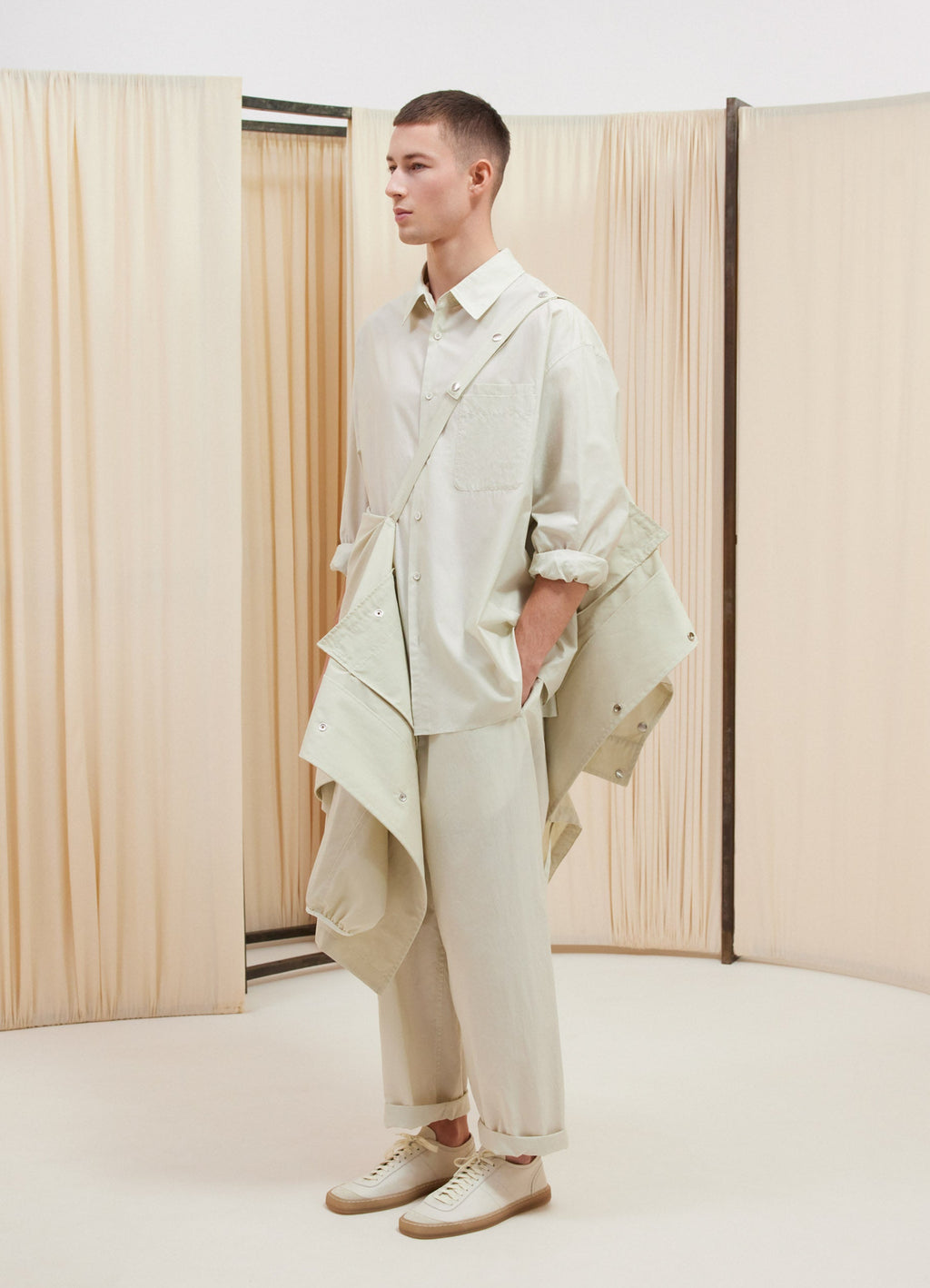 ロング撥水パーカー