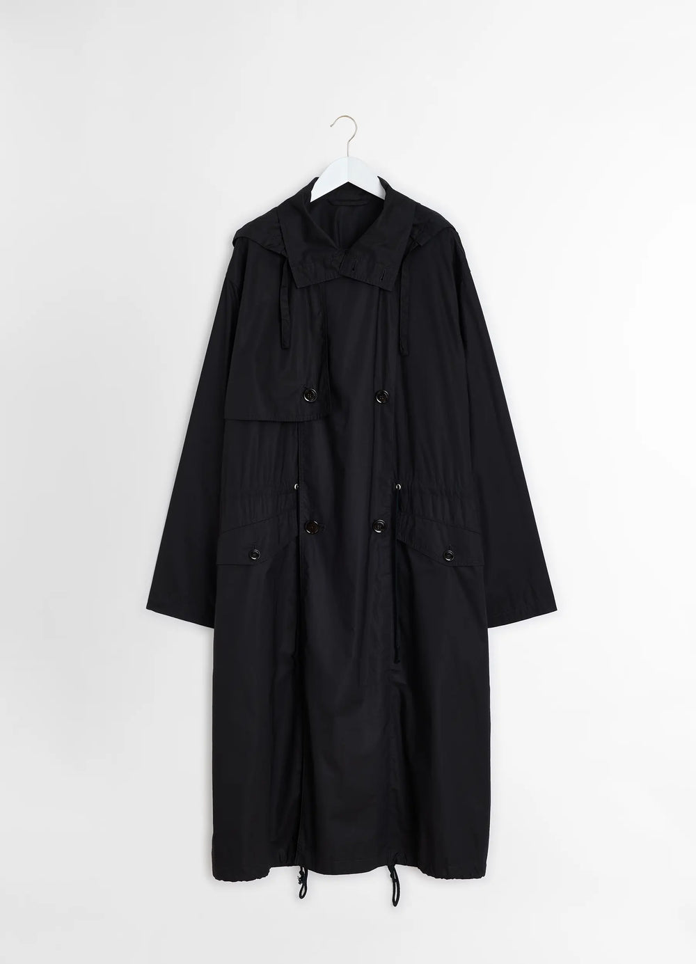 Unisex Parka in VENTILE® cotton, product shot, back view adjustable cuffs, vented back