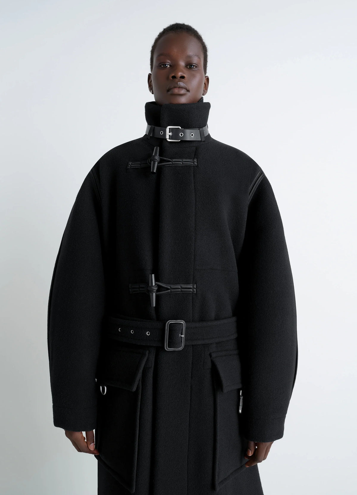 ダッフルコート - Black - Double Wool - ウィメンズ | LEMAIRE