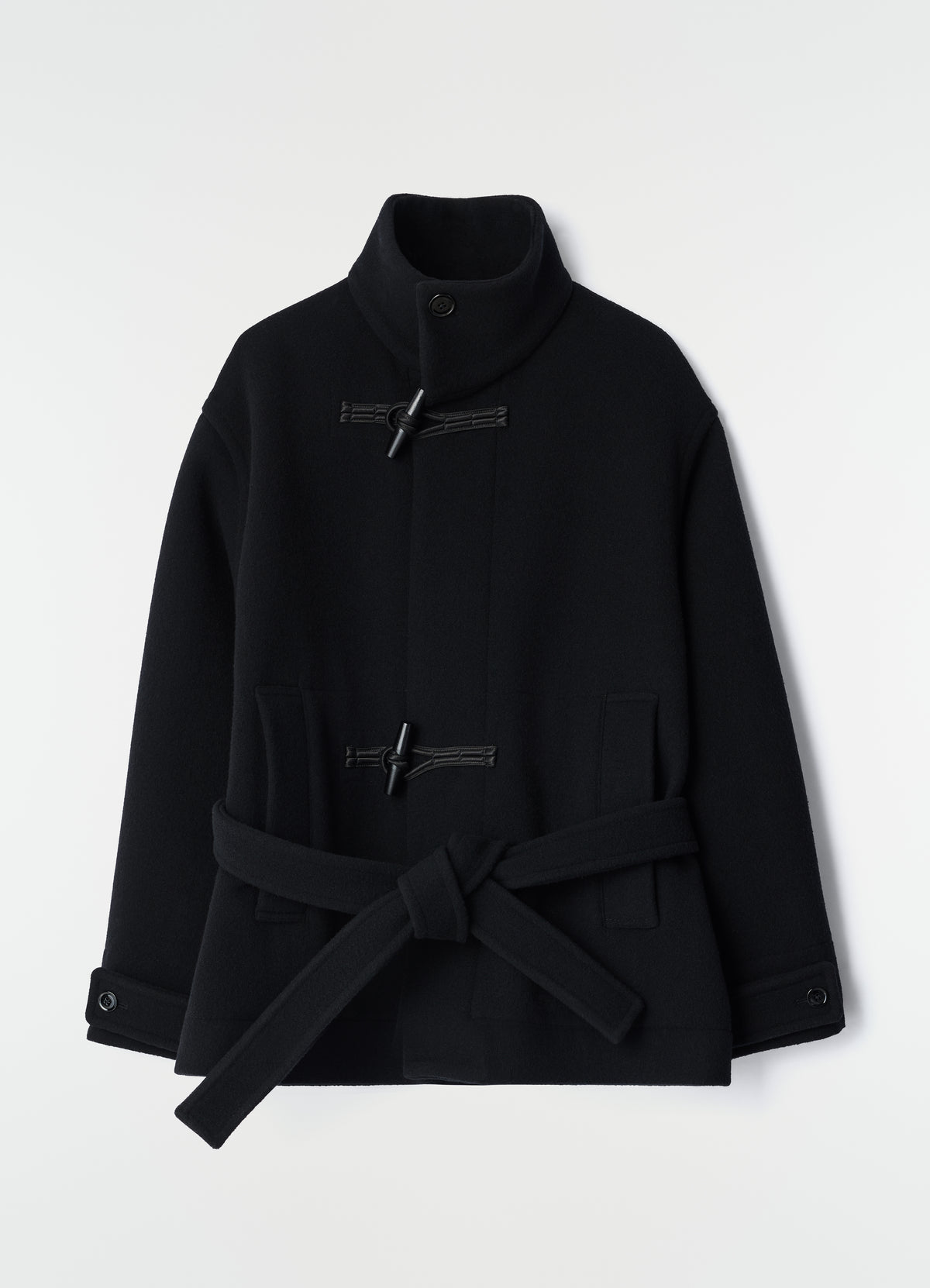 ショートダッフルコート - ブラック - Double Wool - ウィメンズ | LEMAIRE