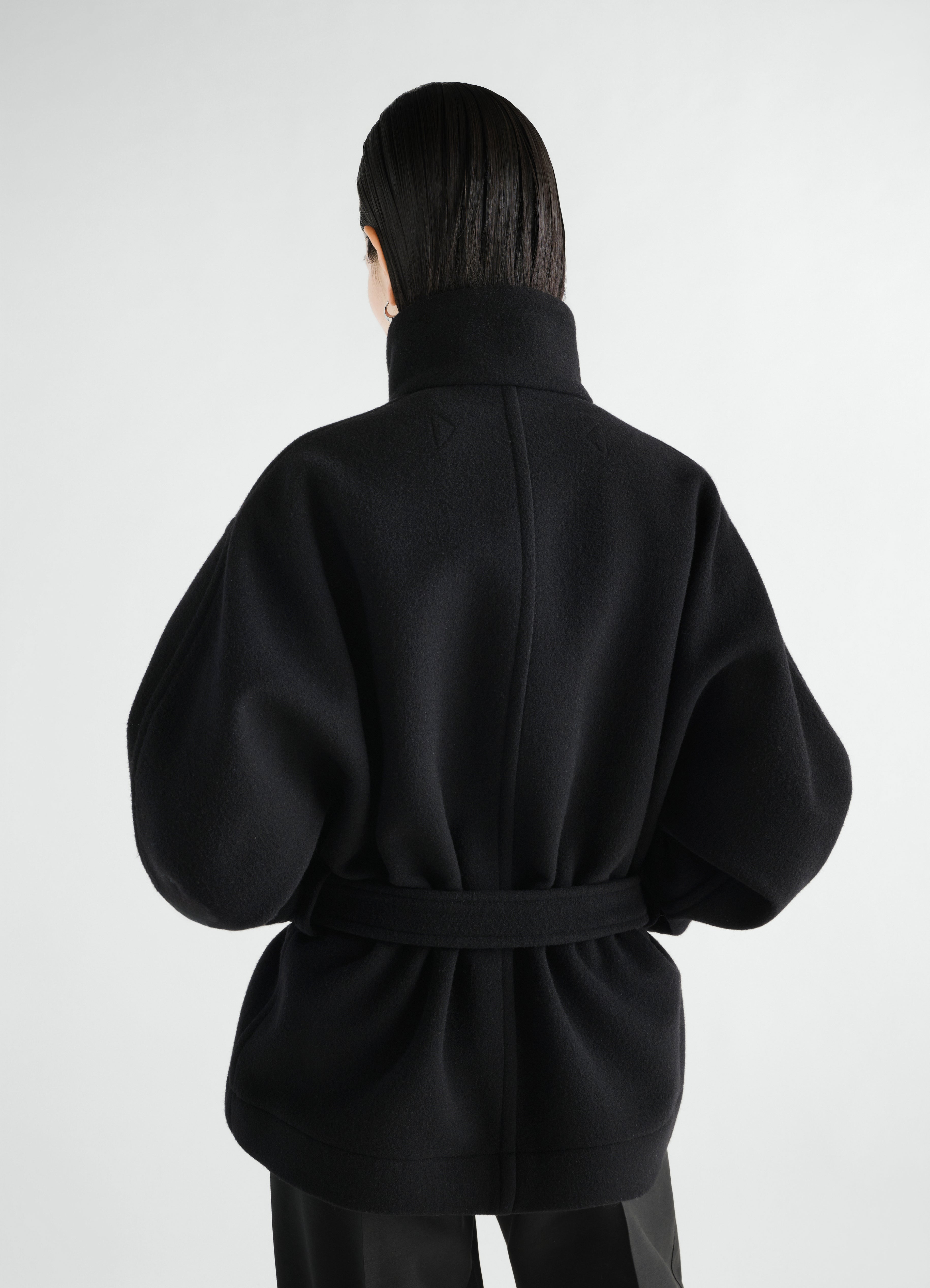 ショートダッフルコート - ブラック - Double Wool - ウィメンズ | LEMAIRE