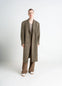 Chesterfield Coat in Herringbone Harris Tweed, model shot, front view classic tailored cut