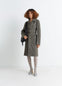 Belted Tailored Coat in Wool and Alpaca Blend, model shot, Front view Fitted with belt