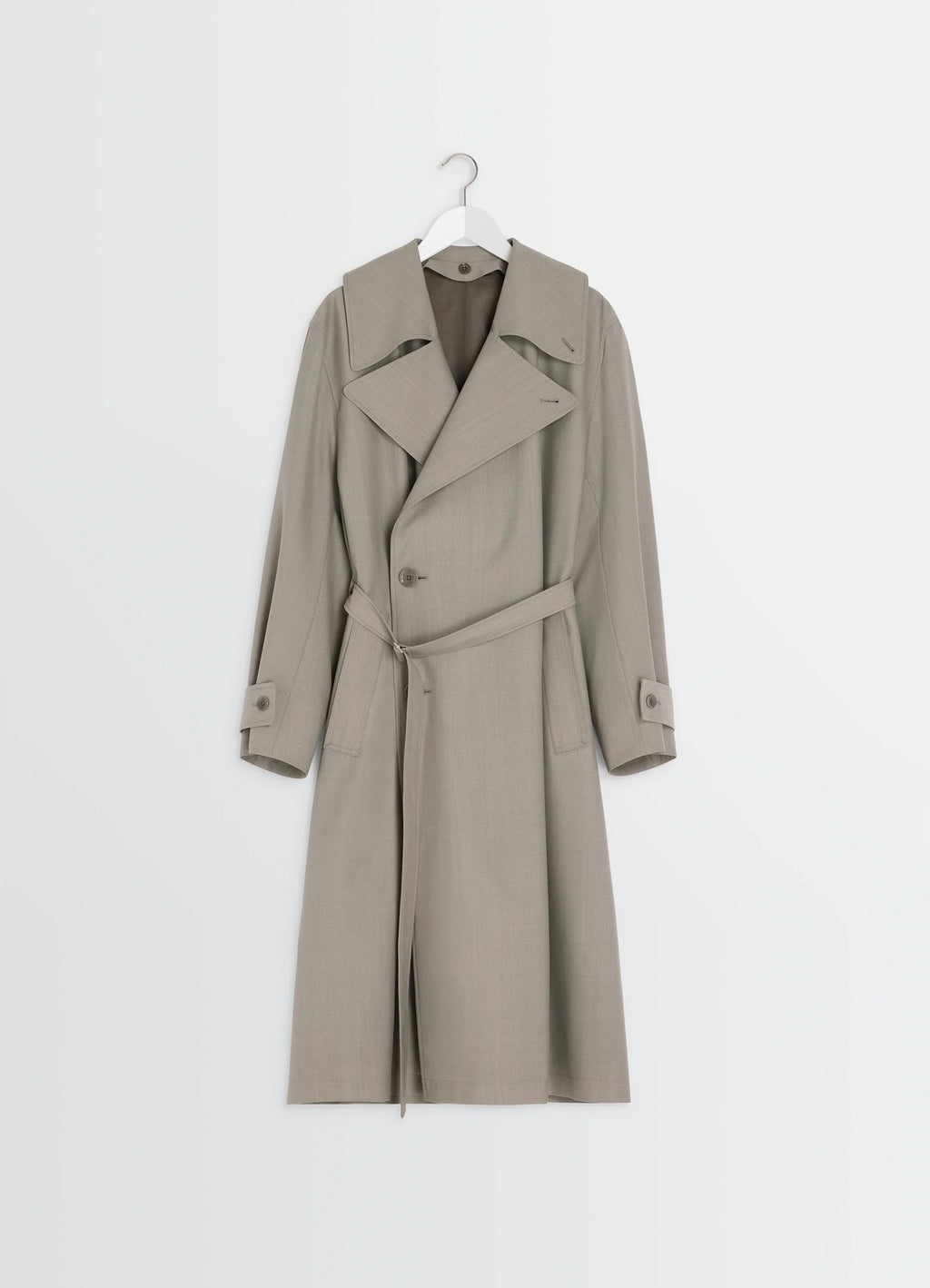 Light Taupe Trench Coat With Detachable Lining | LEMAIRE Light Taupe Trench Coat With Detachable Lining | LEMAIRE