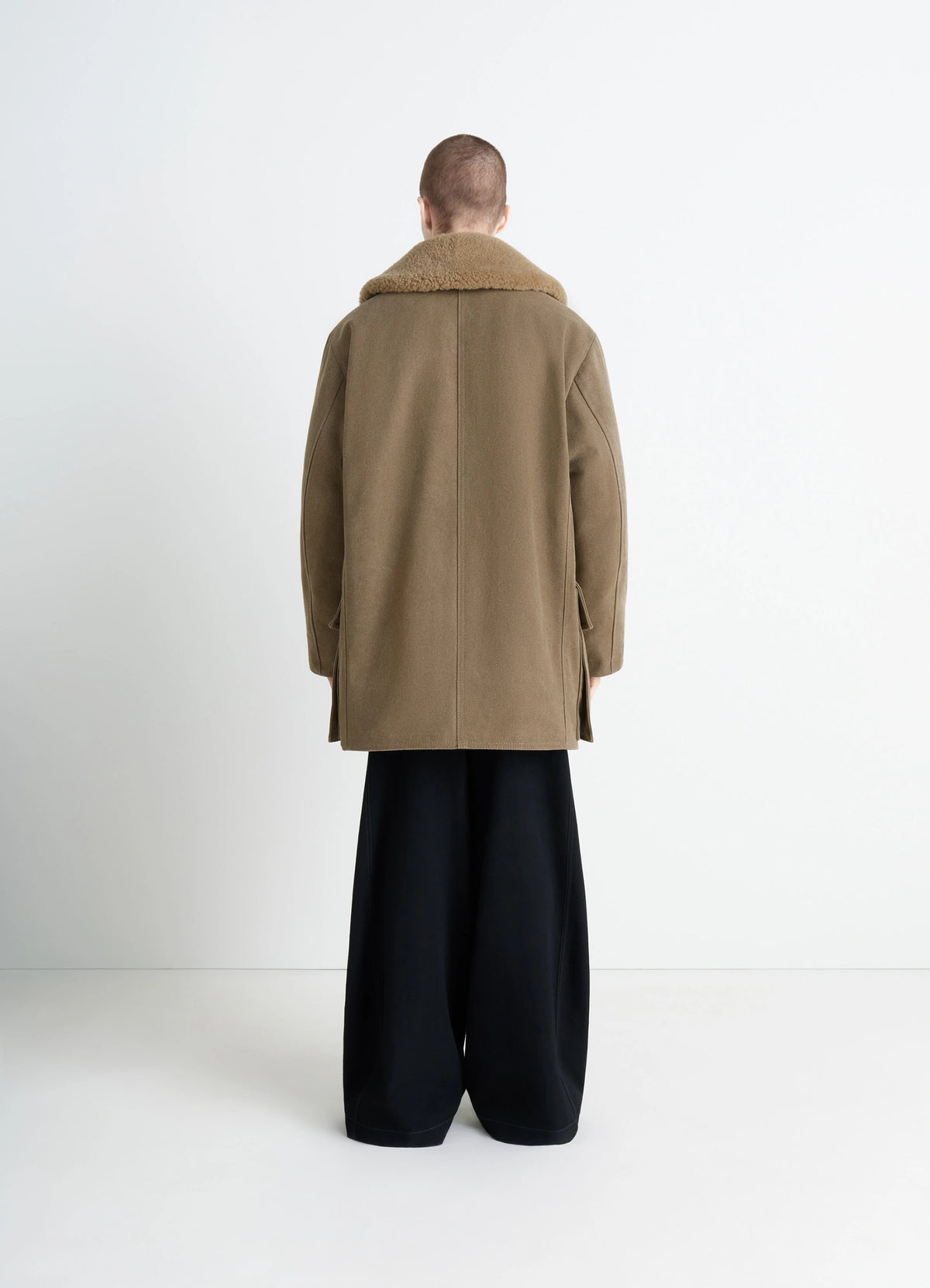 SHEARLING WINTER PARKA - Sisal - Water Repellent Heavy Cotton