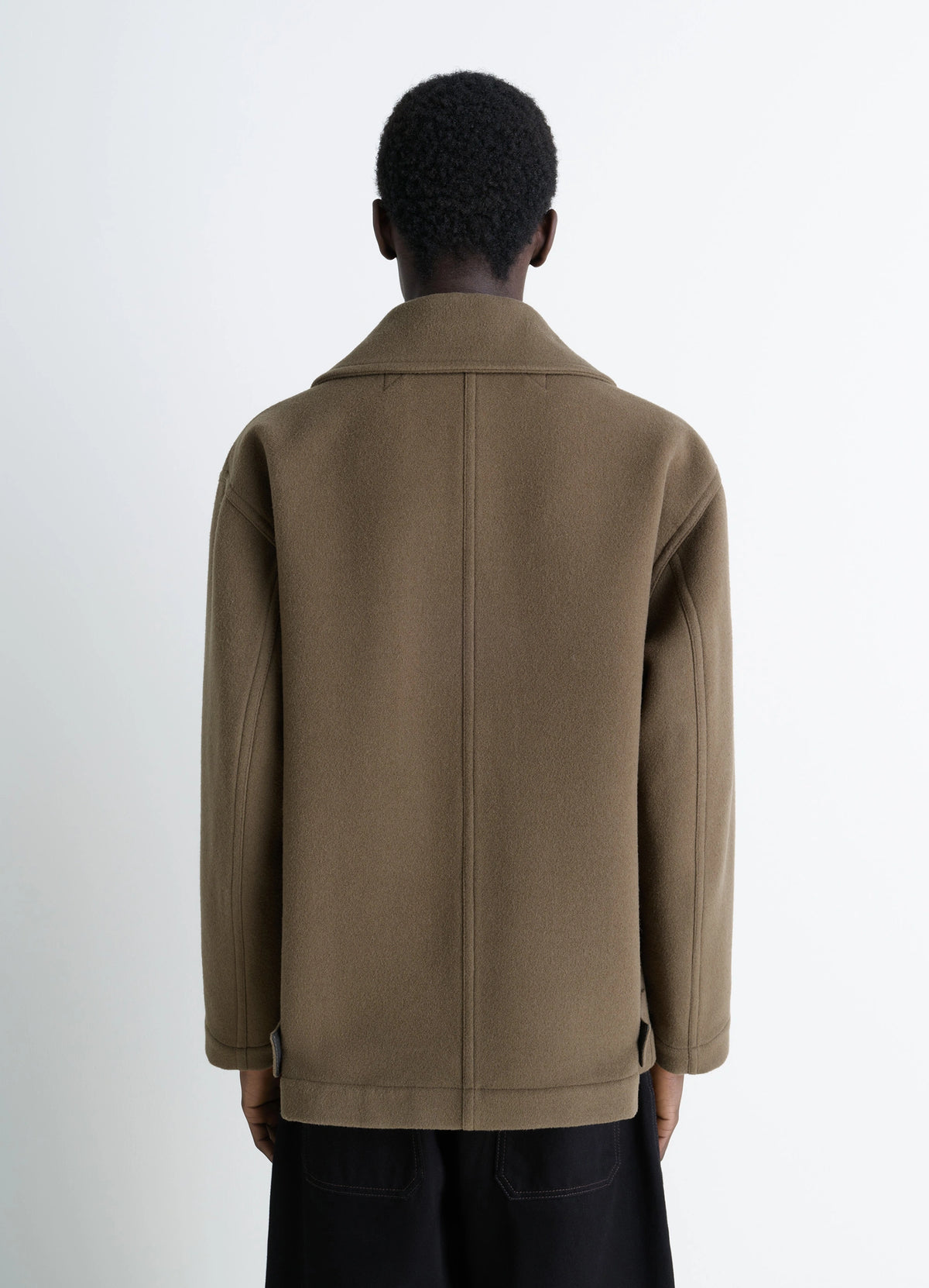ボクシー ピーコート - Dark Squirrel - Double Wool - メンズ | LEMAIRE ボクシー ピーコート - Dark Squirrel - Double Wool - メンズ | LEMAIRE