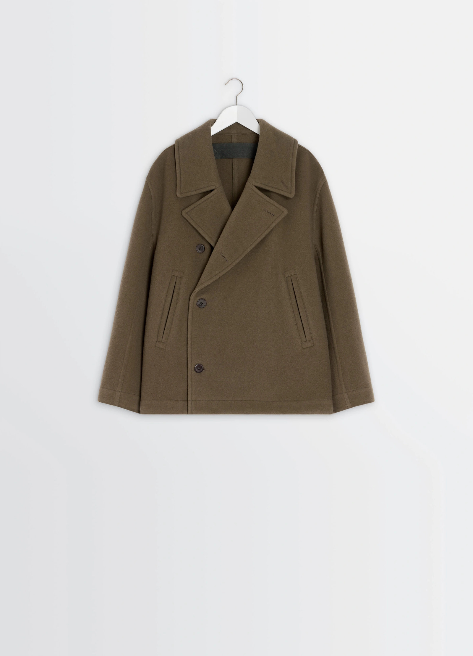 ボクシー ピーコート - Dark Squirrel - Double Wool - メンズ | LEMAIRE ボクシー ピーコート - Dark Squirrel - Double Wool - メンズ | LEMAIRE