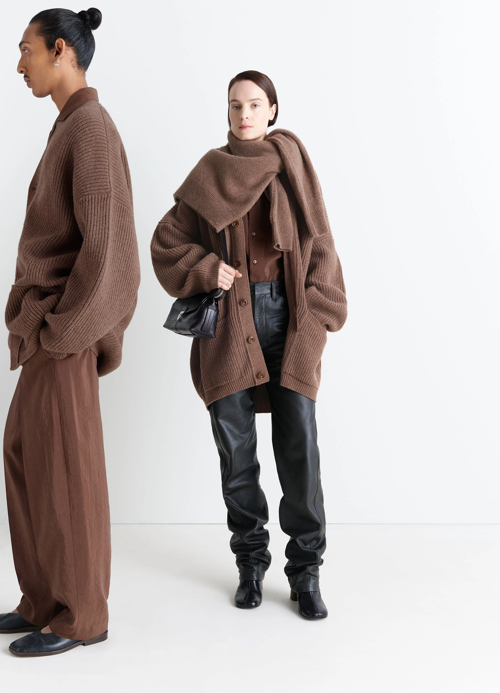 CARDICOAT - Hazelnut Melange - Soft Shetland - Unisex | LEMAIRE CARDICOAT - Hazelnut Melange - Soft Shetland - Unisex | LEMAIRE