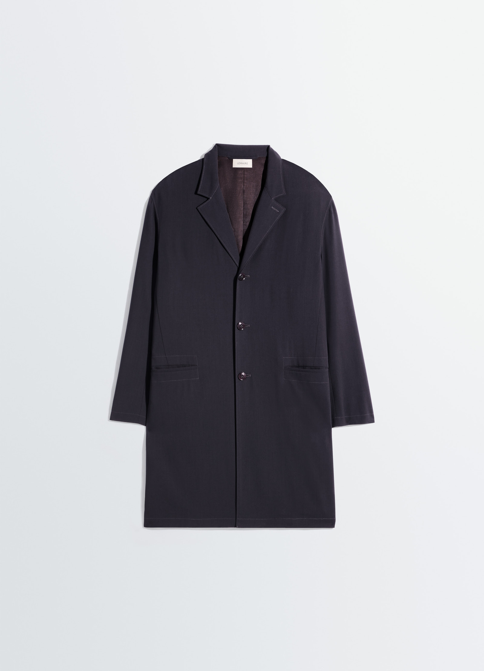 Soft suit coat in wool crepe