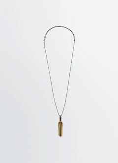 Jaw Harp Necklace in Stainless Steel, product shot, front view pendant design