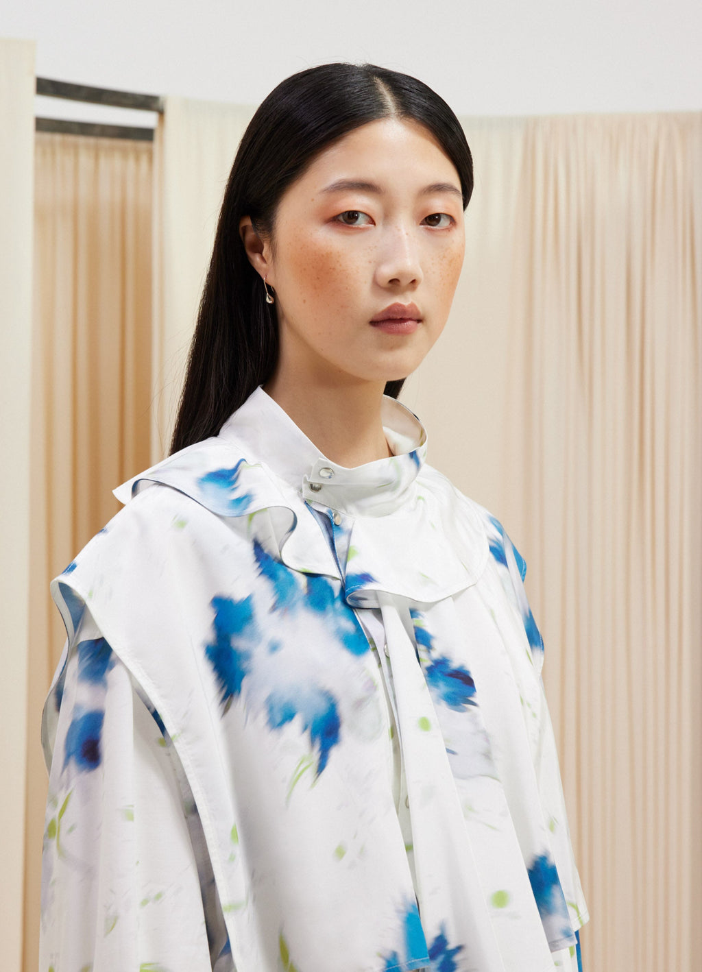 프린티드 더스터 드레스