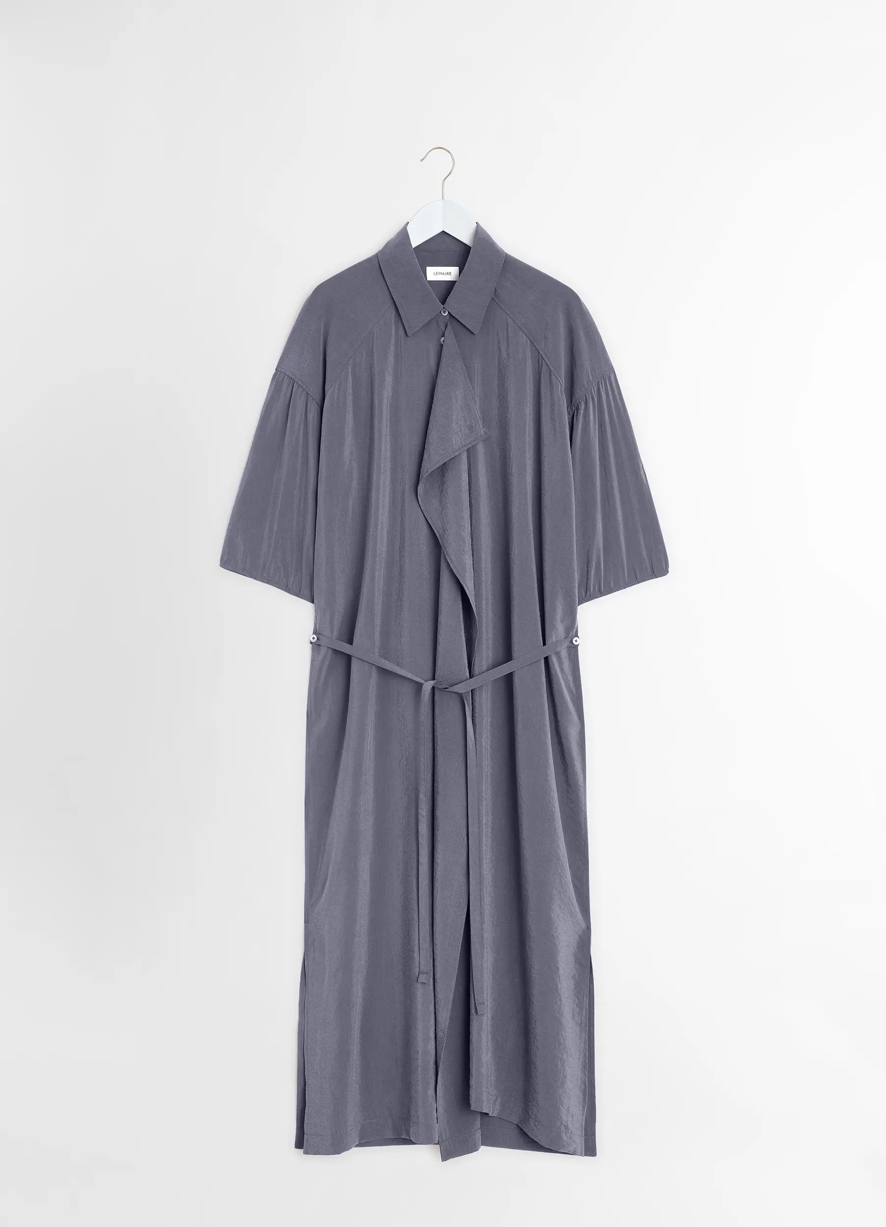 Asphalt Asymmetrical Shirt Dress | LEMAIRE Asphalt Asymmetrical Shirt Dress | LEMAIRE
