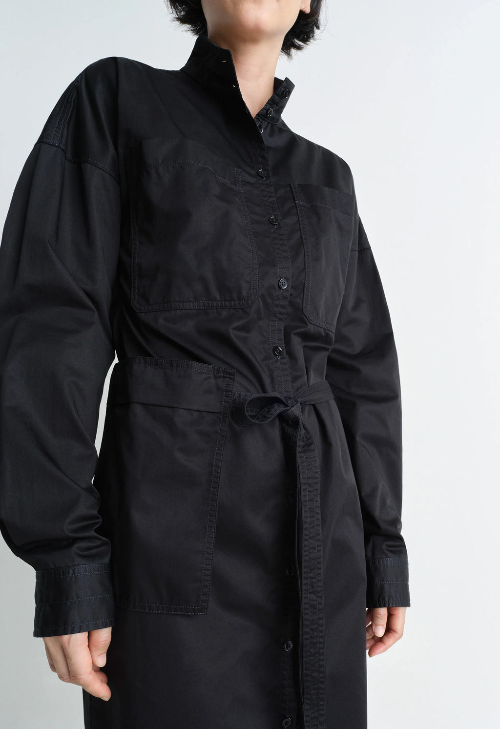 롱 셔츠 드레스