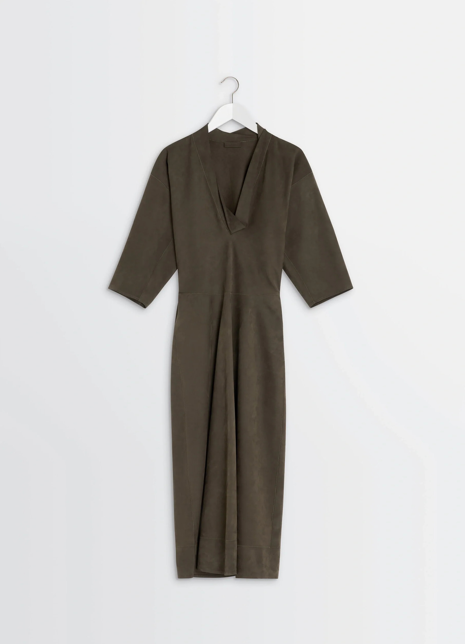 LEMAIRE leather v-neck dress LEMAIRE leather v-neck dress