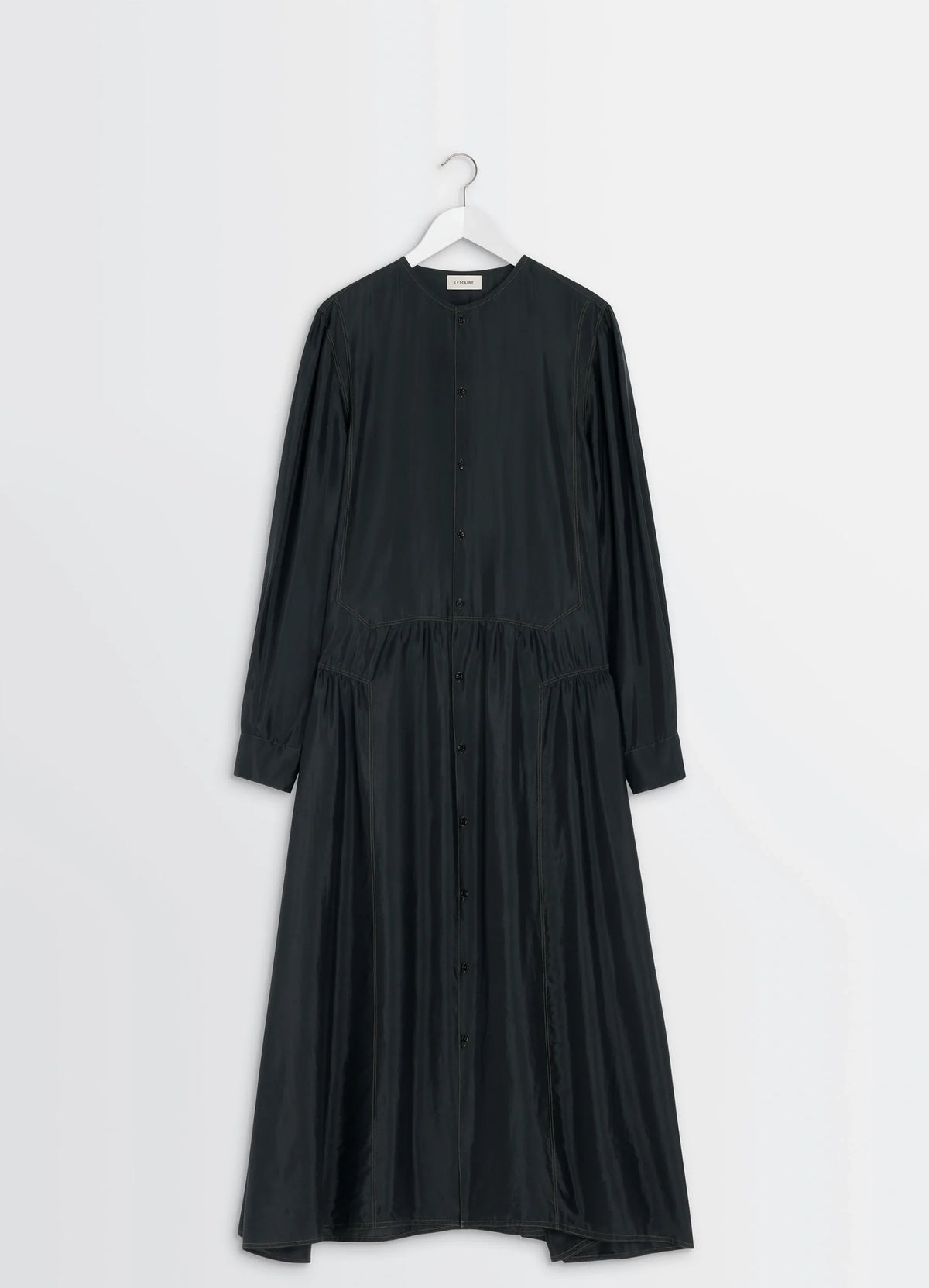 ボタンドレス - ブラック - Silk Toile - ウィメンズ | LEMAIRE