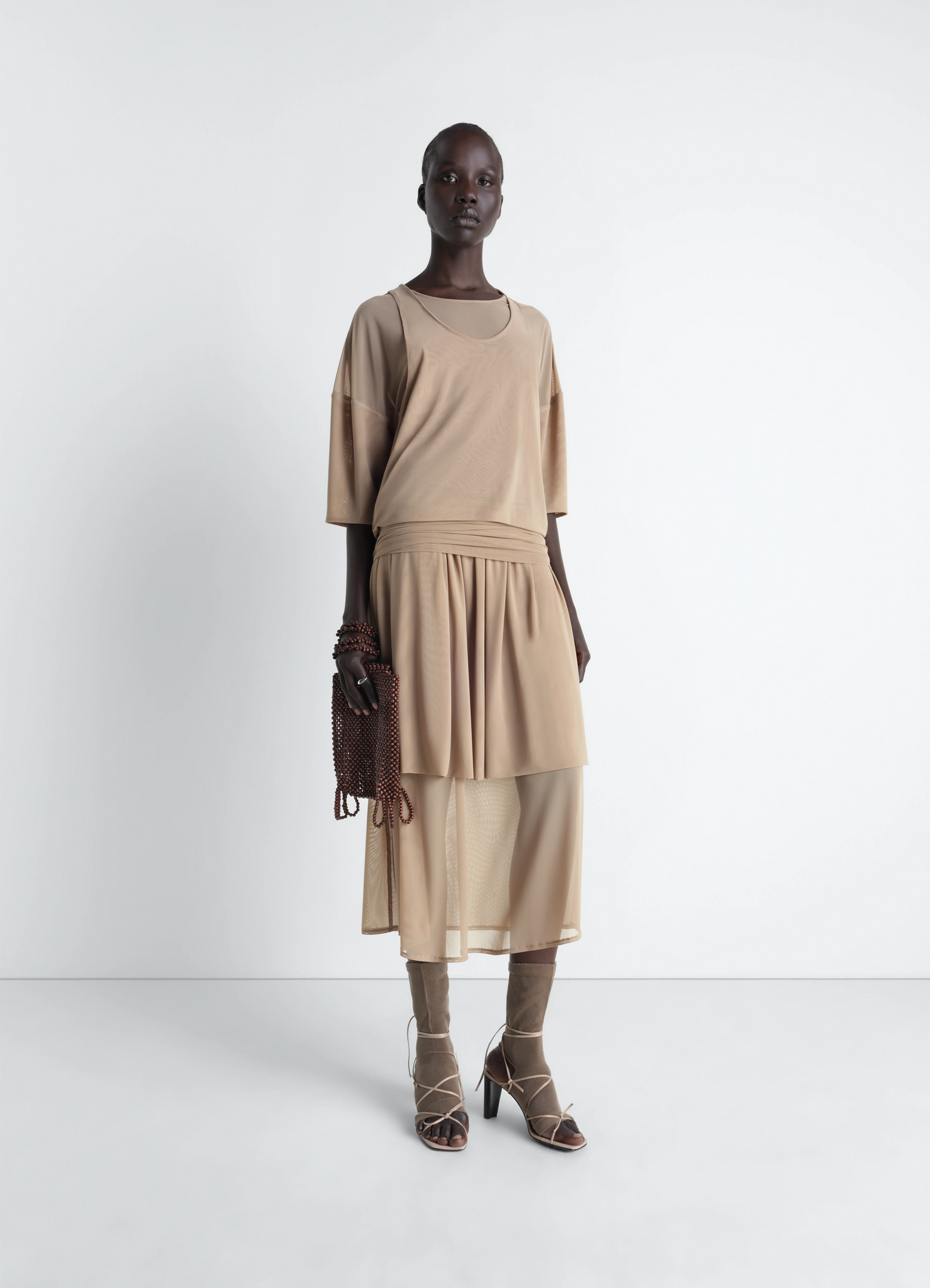 LEMAIRE double layer dress in mesh LEMAIRE double layer dress in mesh