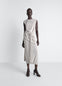 ROBE SANS MANCHES NOUÉE EN CRÊPE DE COTON FIN