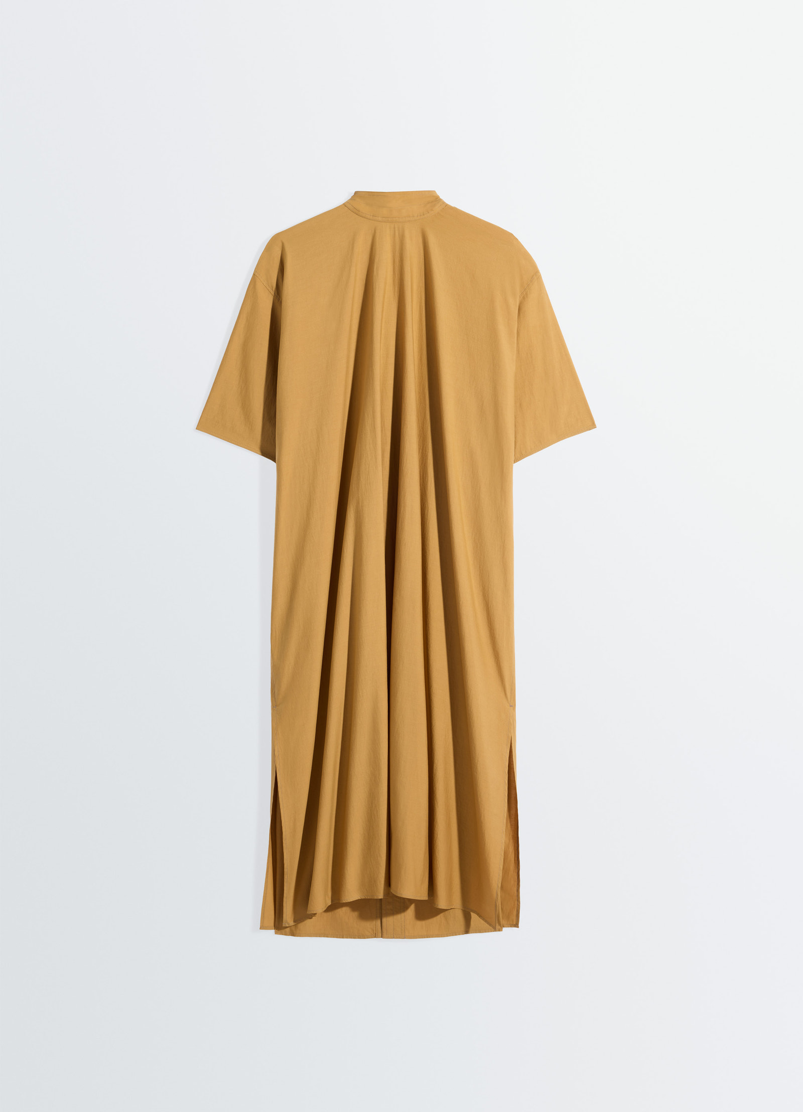 Reversible tube dress in washed cotton silk