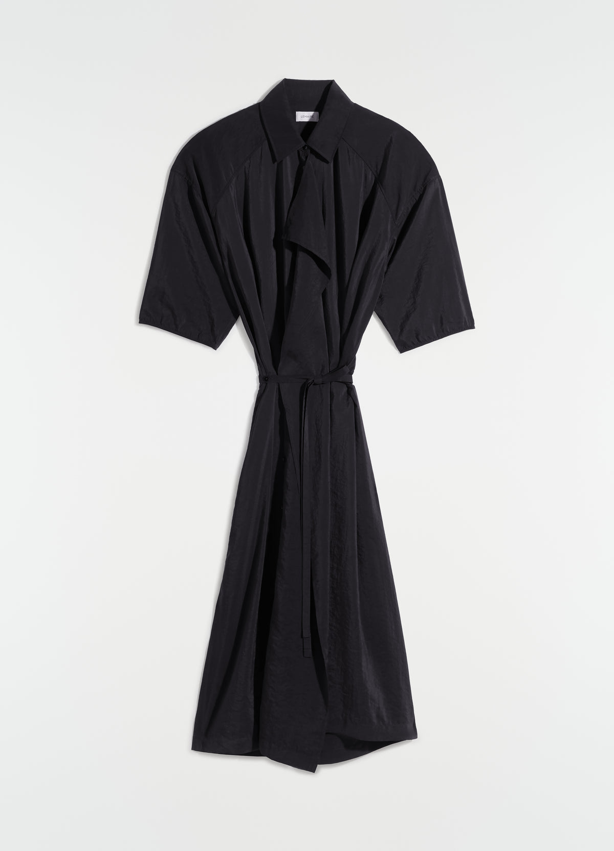 Lemaire Black Silk Casual Dress