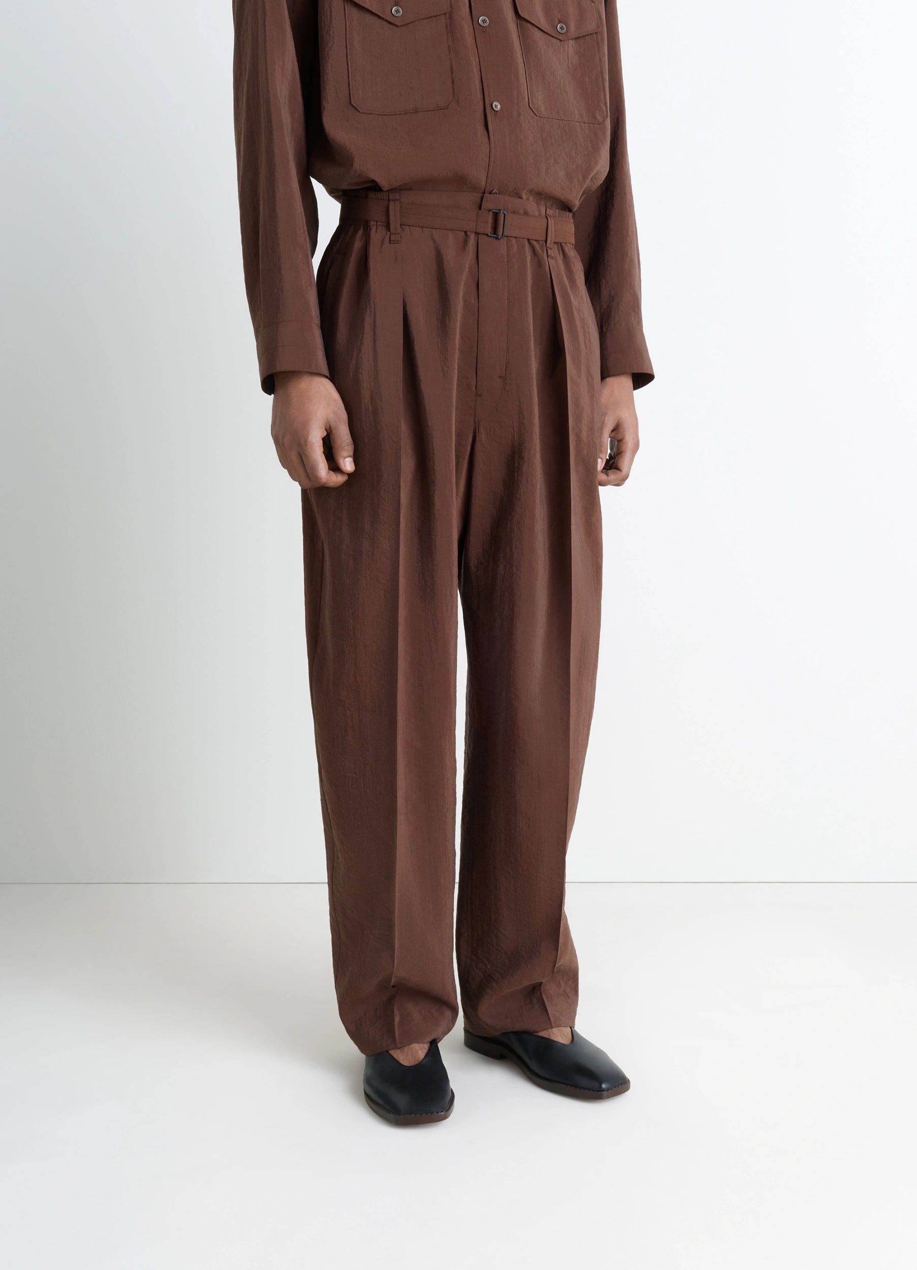 スーツ lemaire BELTED RELAXED PANTS, ASPHALT Lemaire Belted スーツ lemaire BELTED RELAXED PANTS, ASPHALT Lemaire Belted