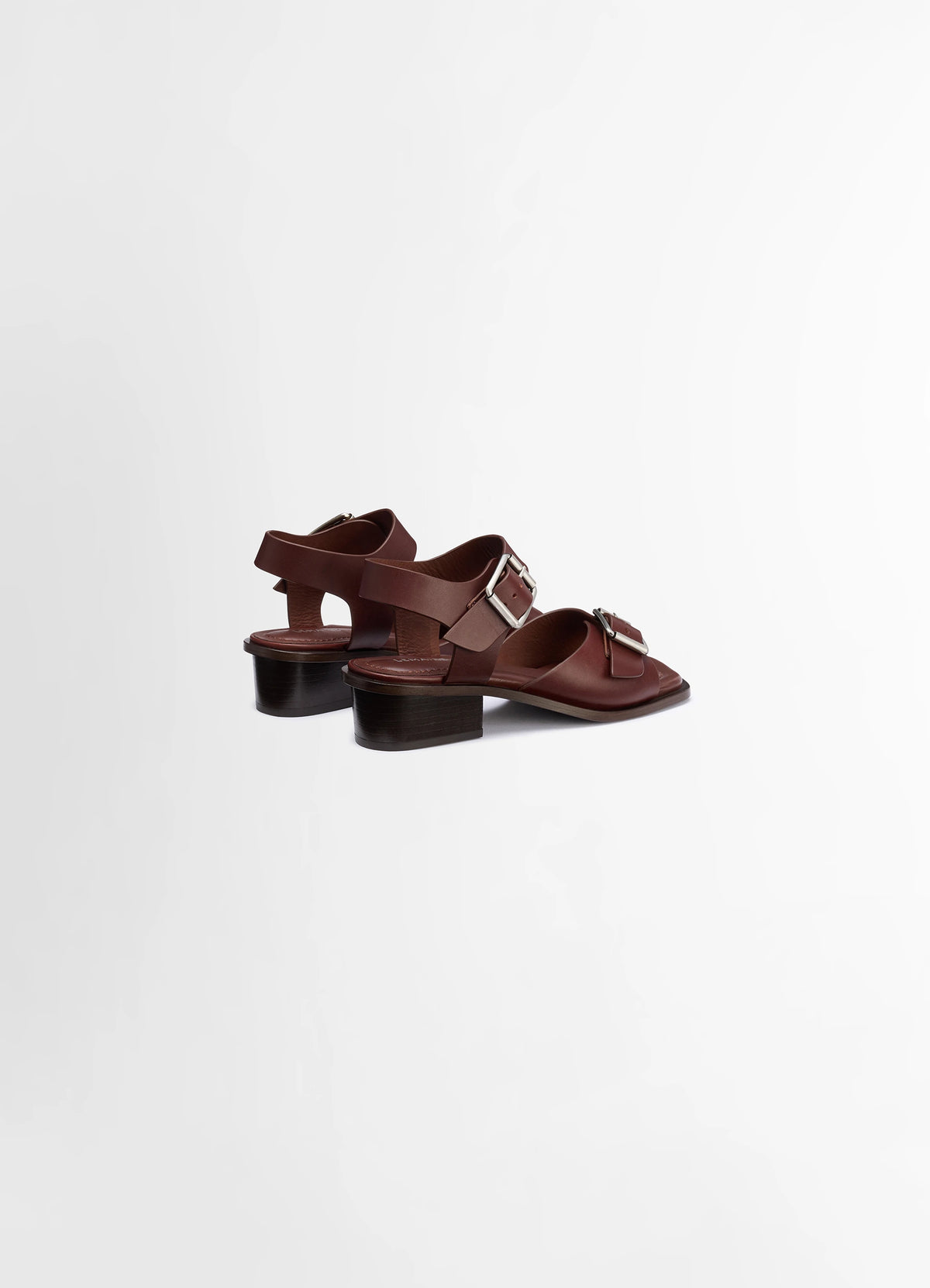 Chocolate Fondant Square Heeled Sandals With Straps 35 | LEMAIRE