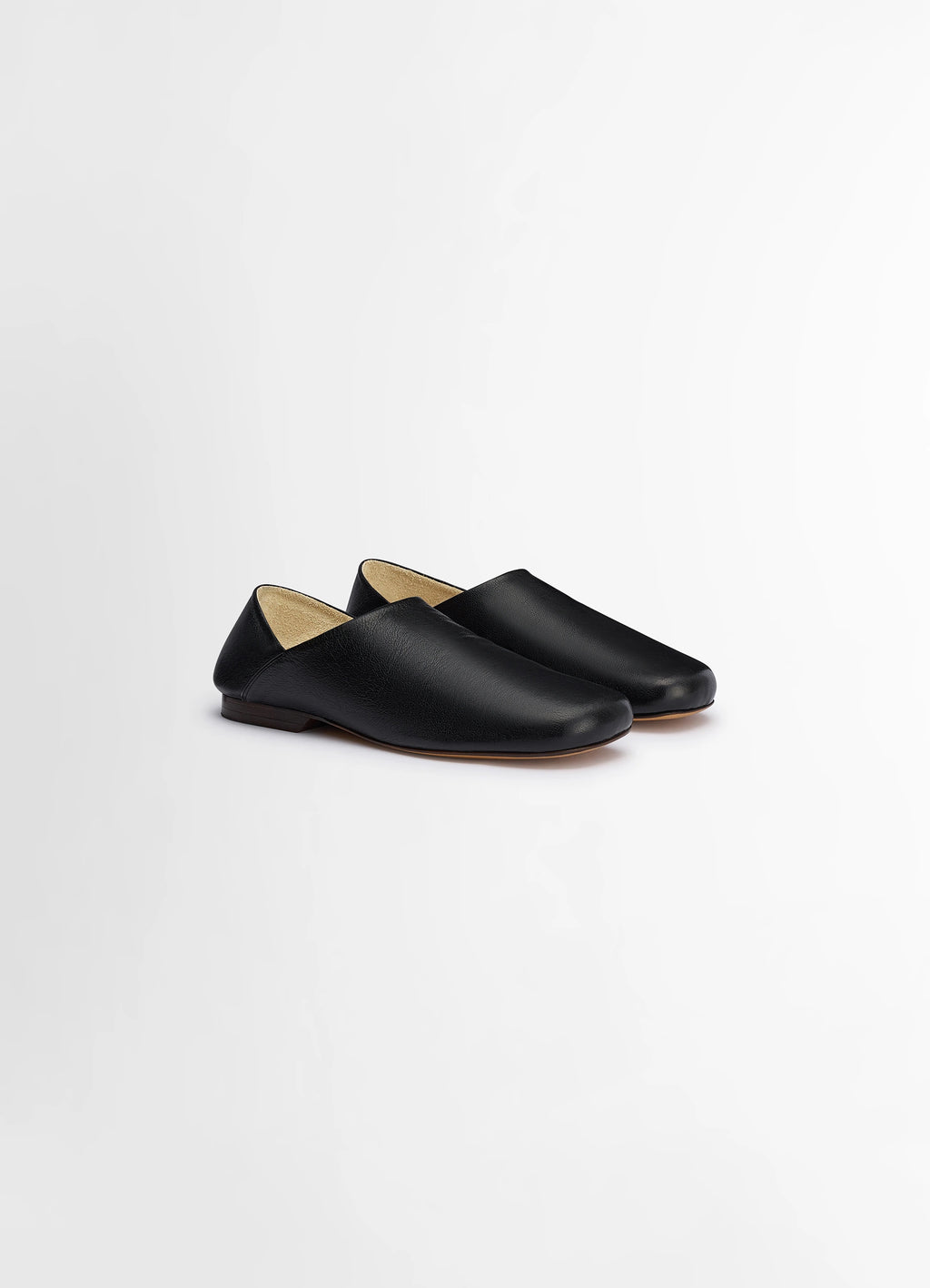 スリッパ - Black - Soft Leather - メンズ | LEMAIRE