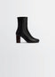 ANATOMIC BOOTS 80 in Glossy Vegetable-Tanned Leather, product shot, Side view High-heeled booties