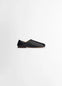LEMAIRE Slippers in Black Shiny Buffalo Leather, product shot, side view slip-on versatile