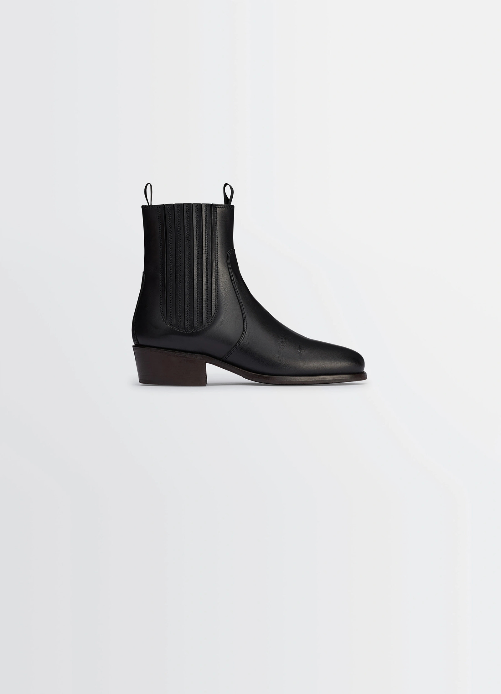 CHELSEA BOOTS IN LEATHER - Black - Shiny Vegetable Leather - Women CHELSEA BOOTS IN LEATHER - Black - Shiny Vegetable Leather - Women