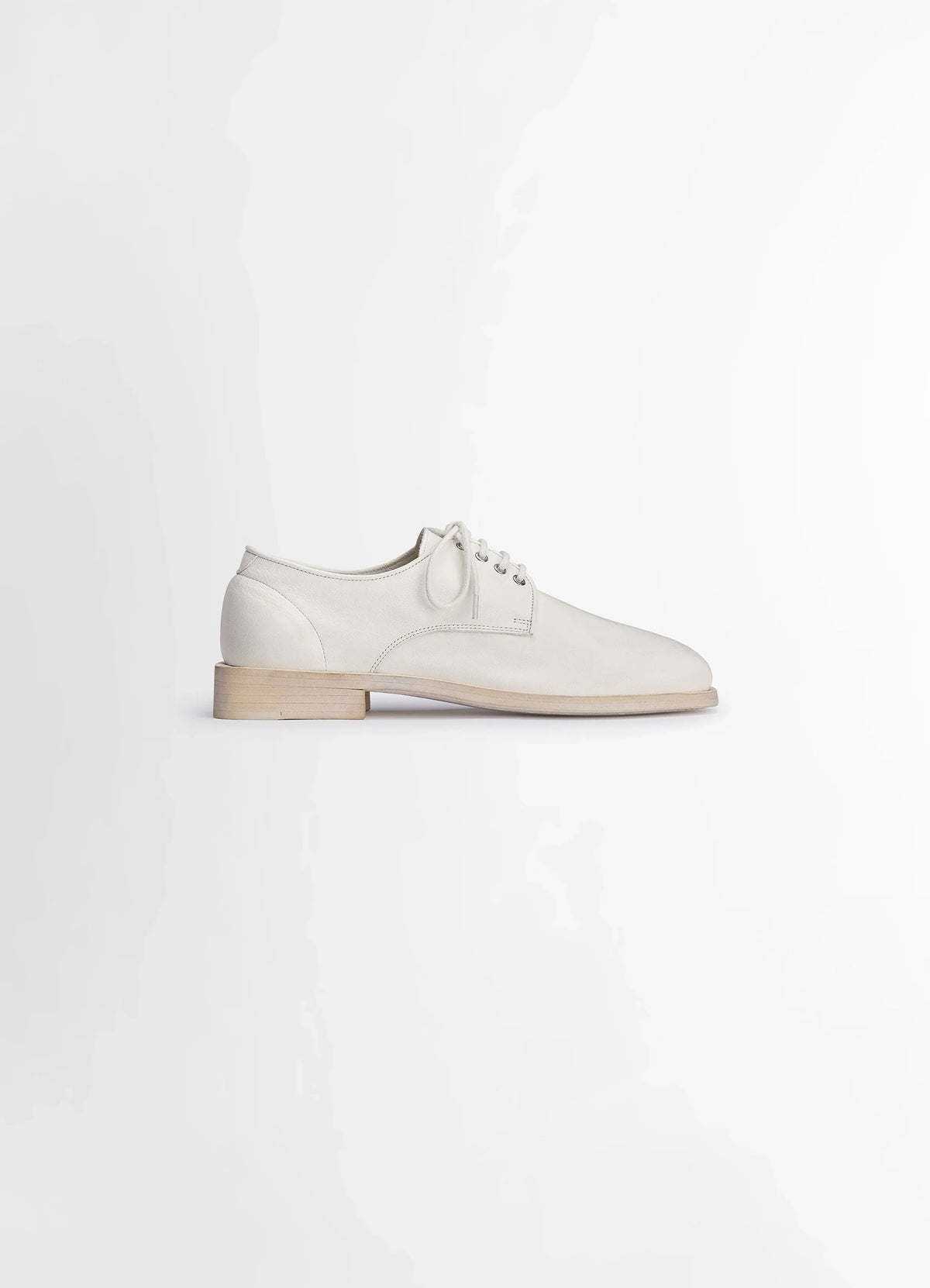 ANATOMIC DERBIES - White - Soft Buffalo Leather - Men | LEMAIRE