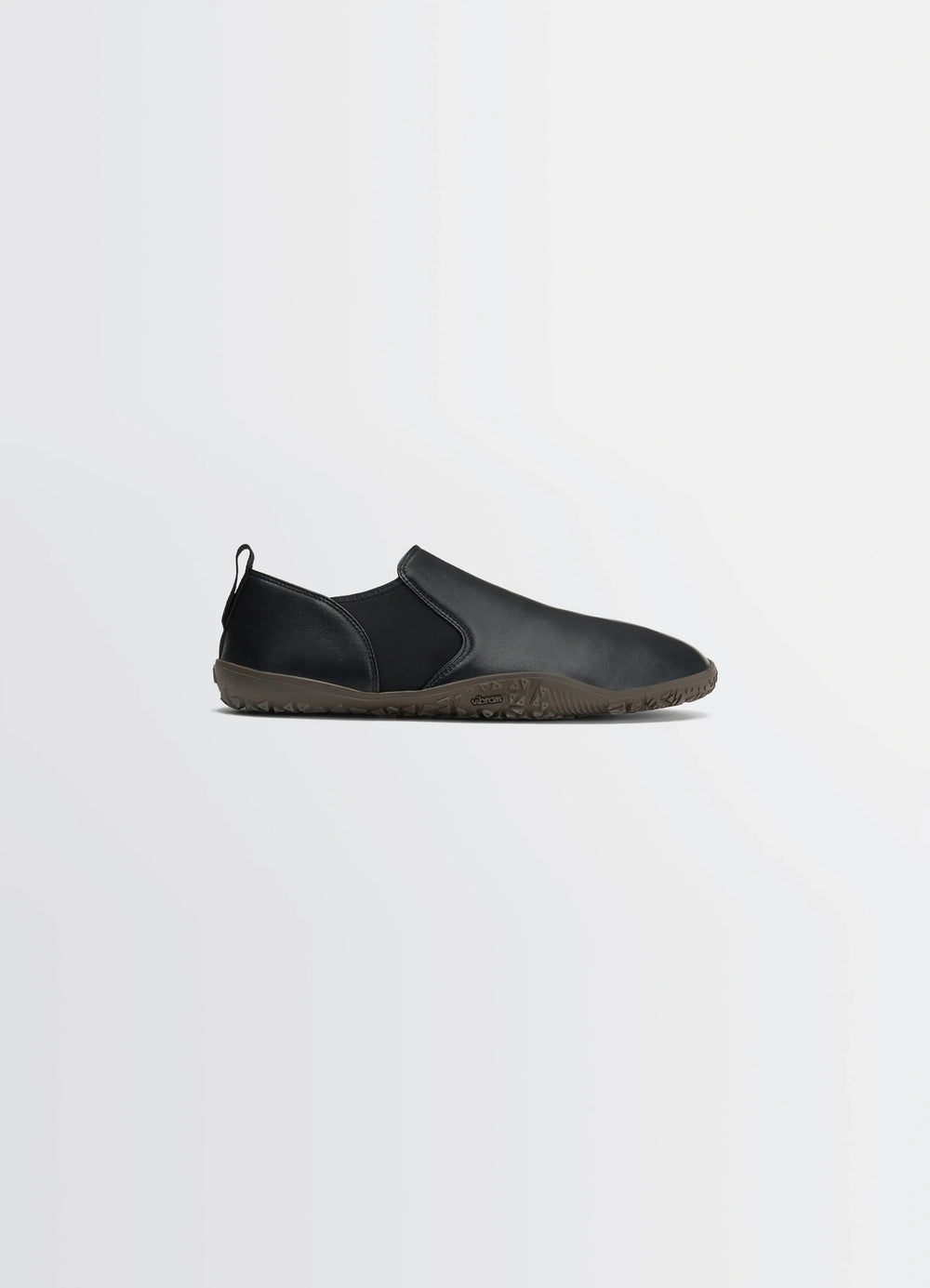 VIBRAM GLOVE SLIP ON in Black nappa lamb leather, product shot, side view smooth finish