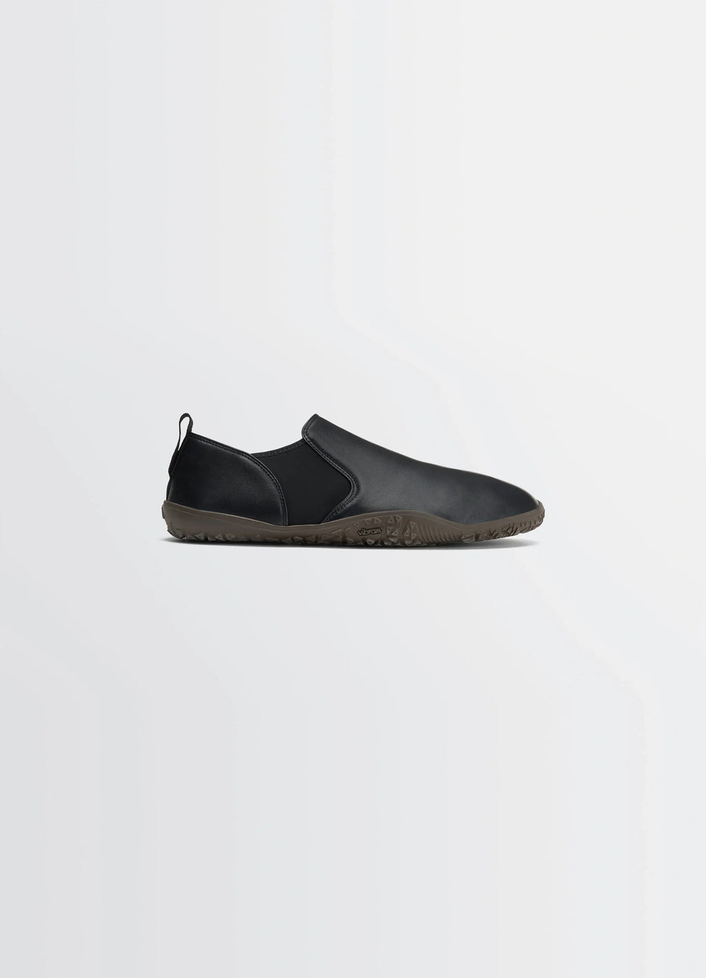 VIBRAM GLOVE SLIP ON in Black nappa lamb leather, product shot, side view smooth finish