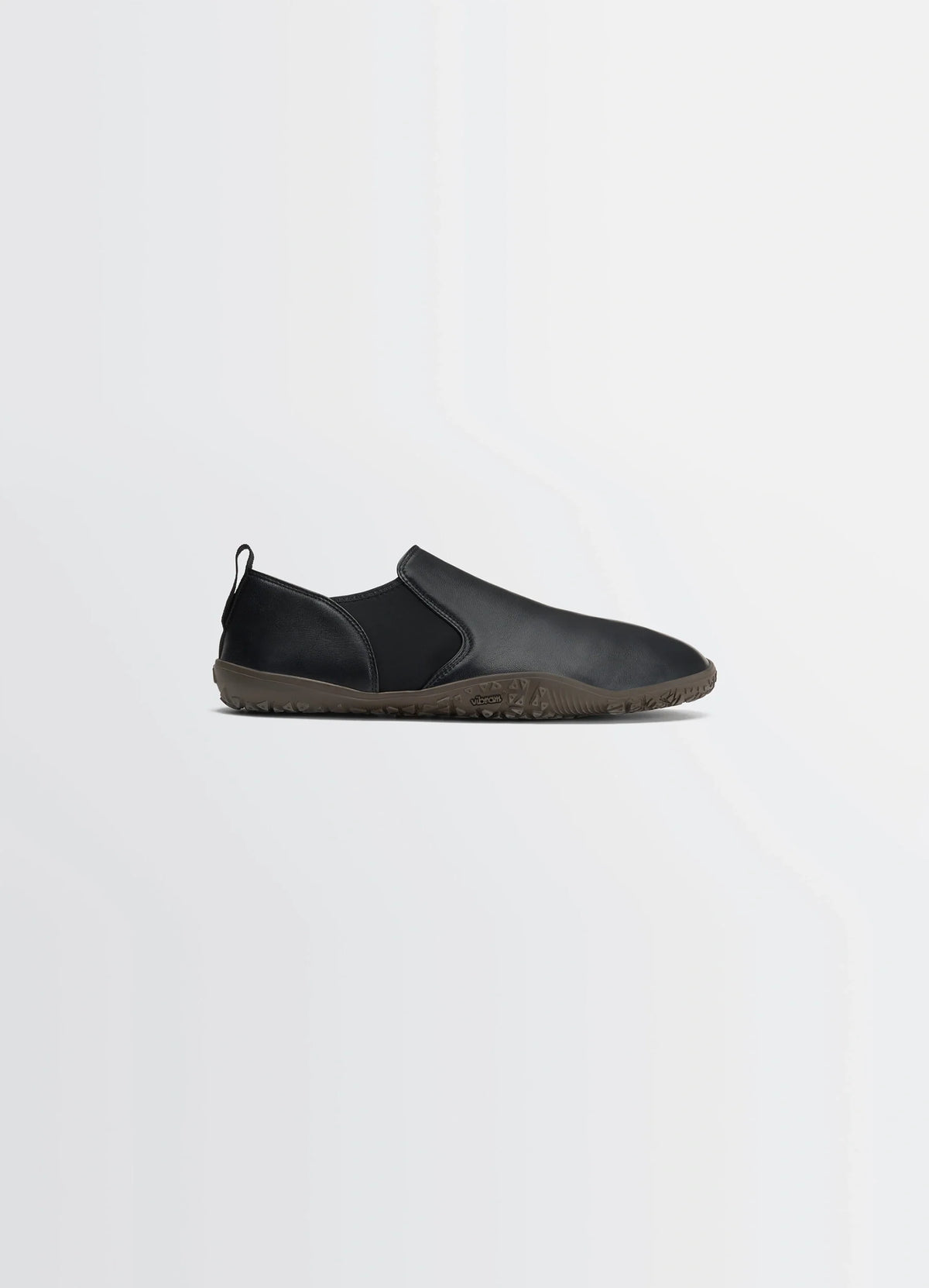 VIBRAM GLOVE SLIP ON in Black nappa lamb leather, product shot, side view smooth finish