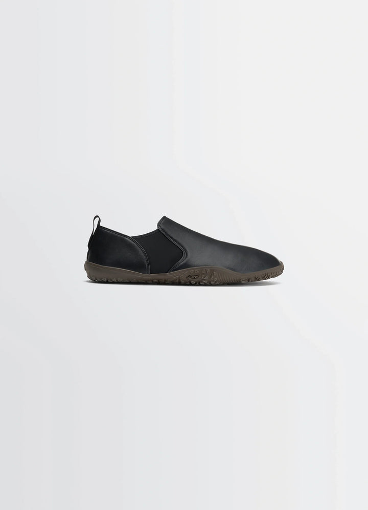 VIBRAM GLOVE SLIP ON in Black nappa lamb leather, product shot, side view smooth finish