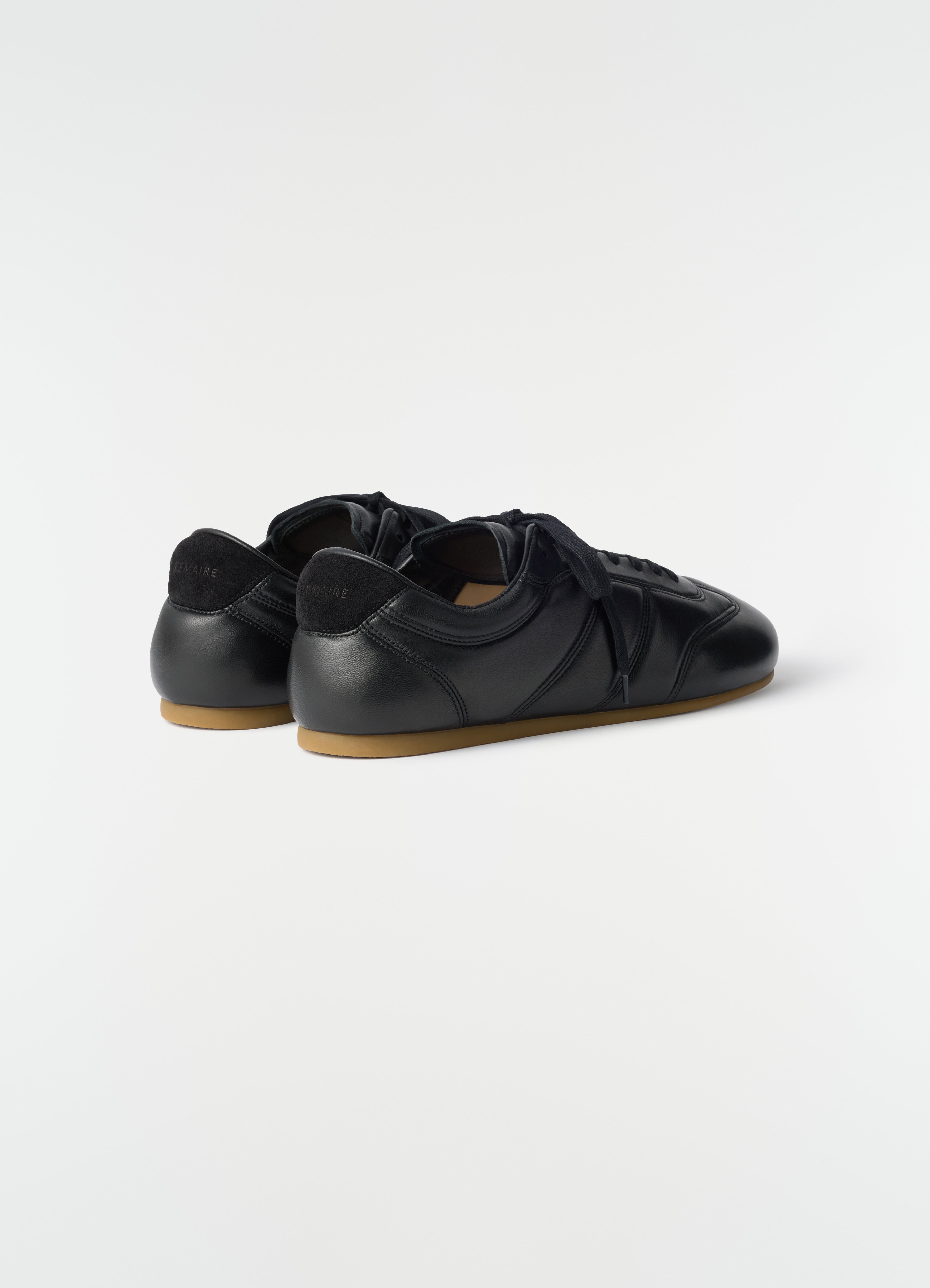 SOFT RUNNER IN LEATHER - Black - Shiny Nappa Lamb Leather - Men
