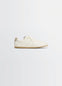 Inspired by Vintage Running Sneaker in LWG Gold-certified Nappa Lamb Leath, product shot, side view rubber-soled, stitched pa