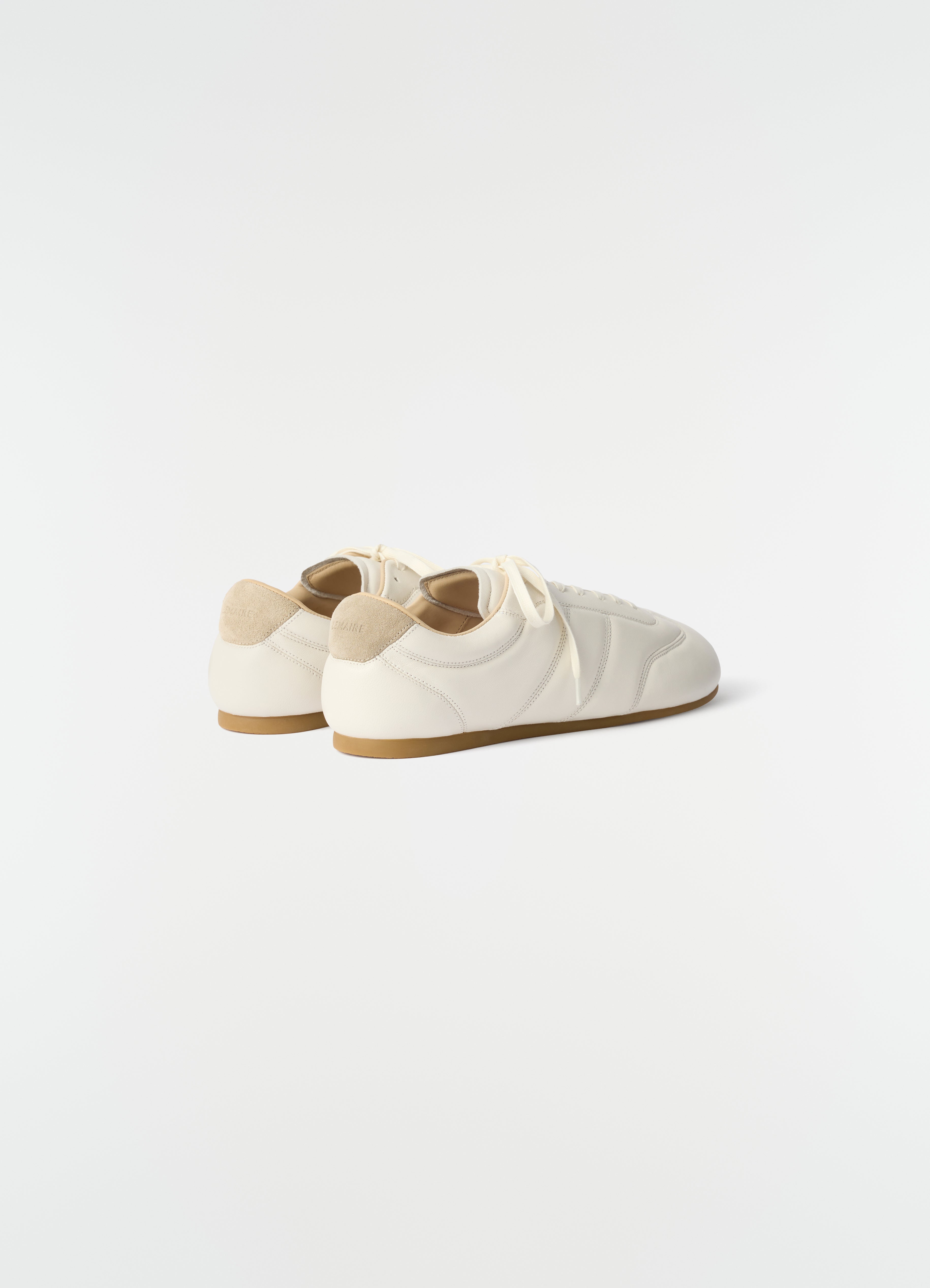 SOFT RUNNER IN LEATHER - Milk - Shiny Nappa Lamb Leather - Women
