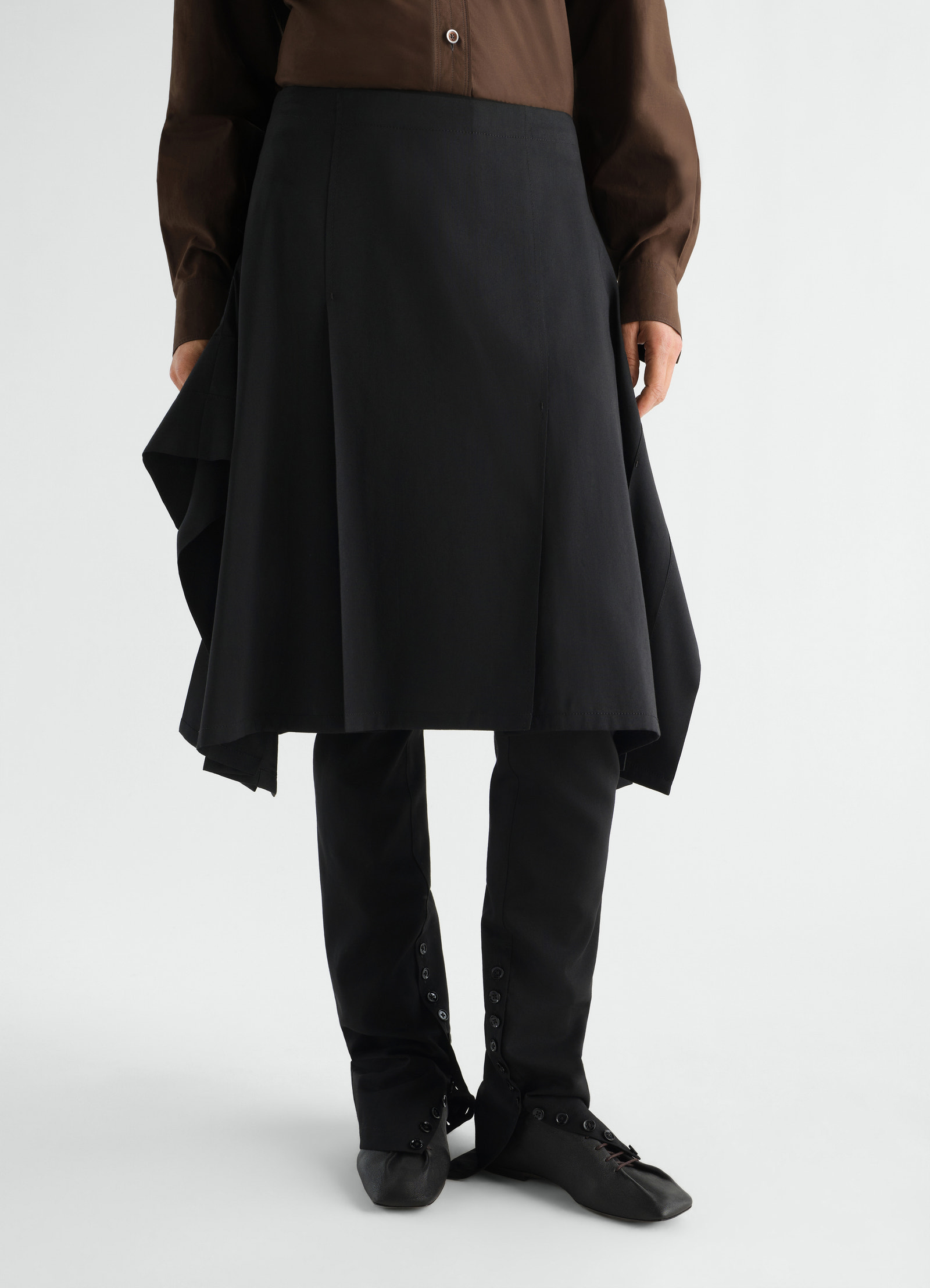Derbies souris classiques plates en cuir nappa