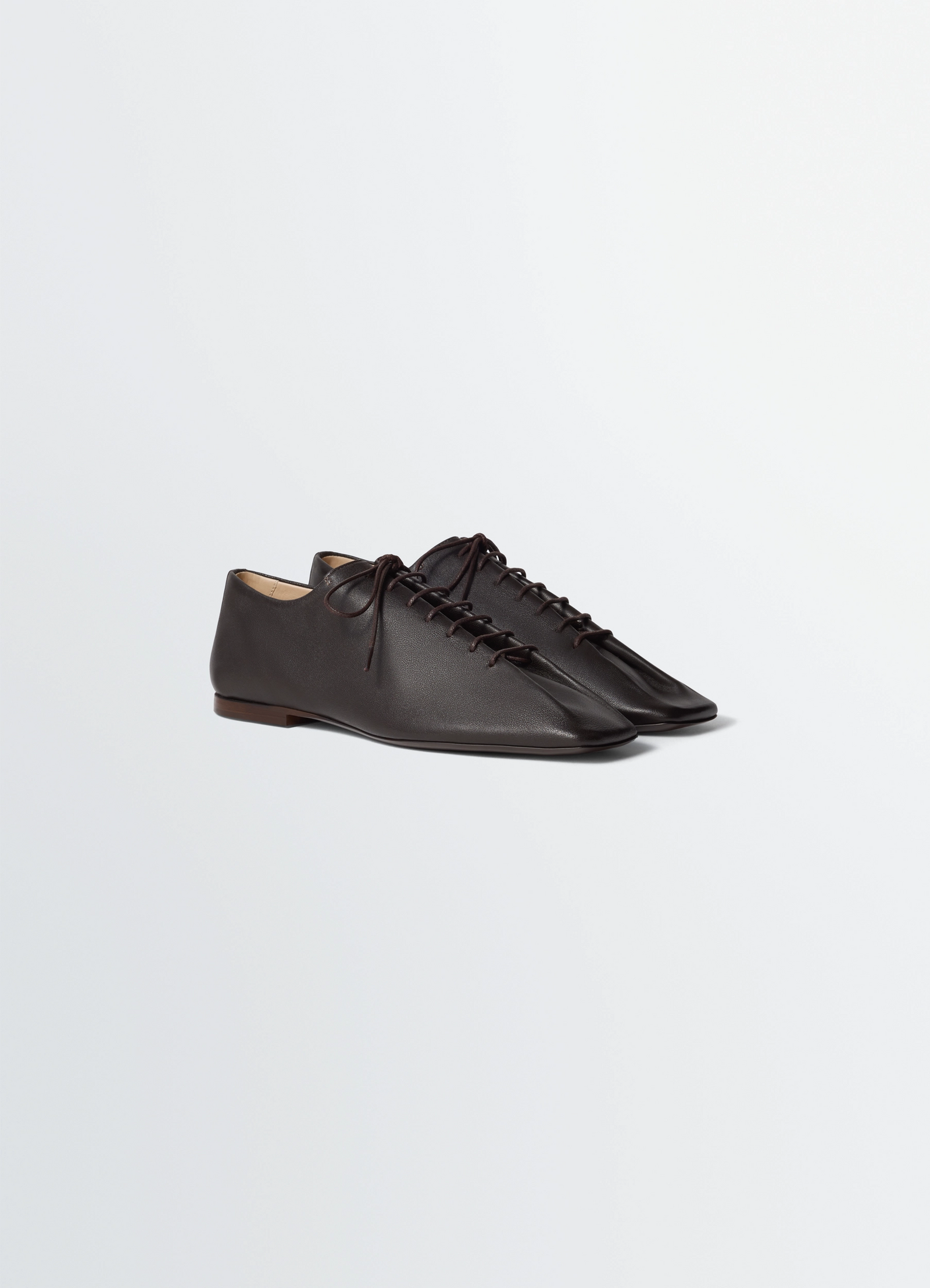 SOURIS フラットクラシックダービー - Dark Chocolate - Washed Nappa SOURIS フラットクラシックダービー - Dark Chocolate - Washed Nappa