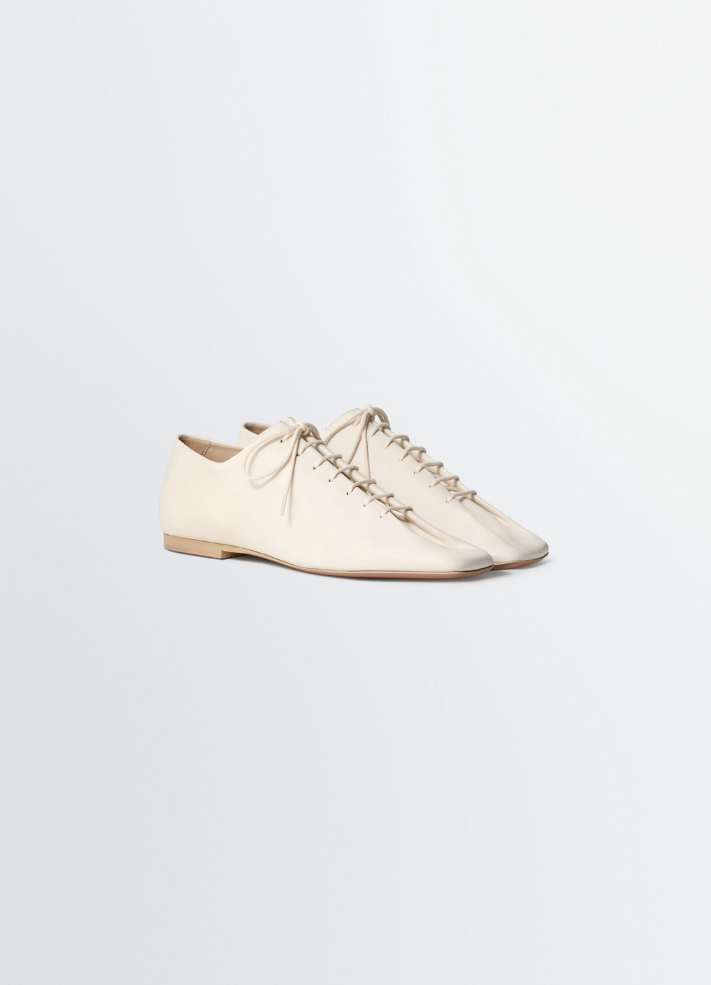 SOURIS FLAT CLASSIC DERBIES IN LEATHER