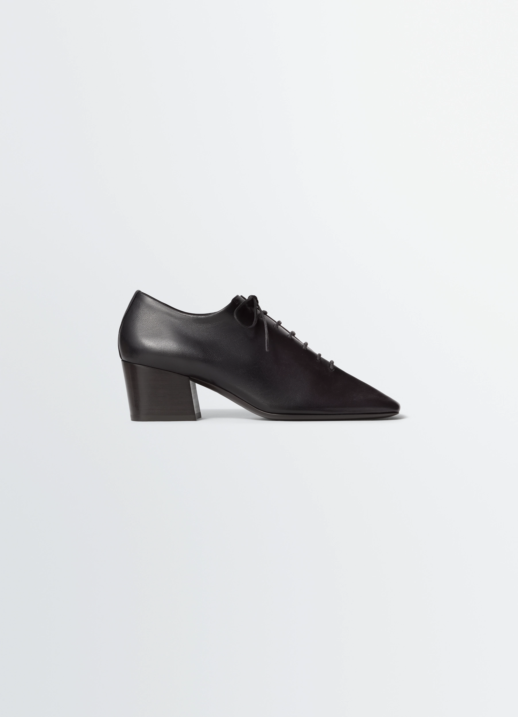 SOURIS CLASSIC DERBIES 55MM HEEL IN LEATHER - Black - Shiny Nappa