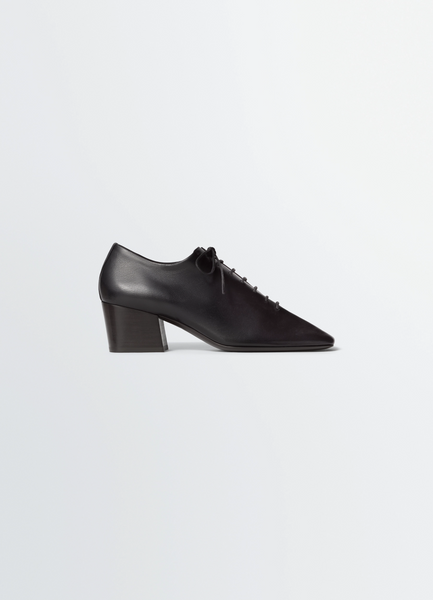 SOURIS CLASSIC DERBIES 55MM HEEL IN LEATHER - Black - Shiny Nappa