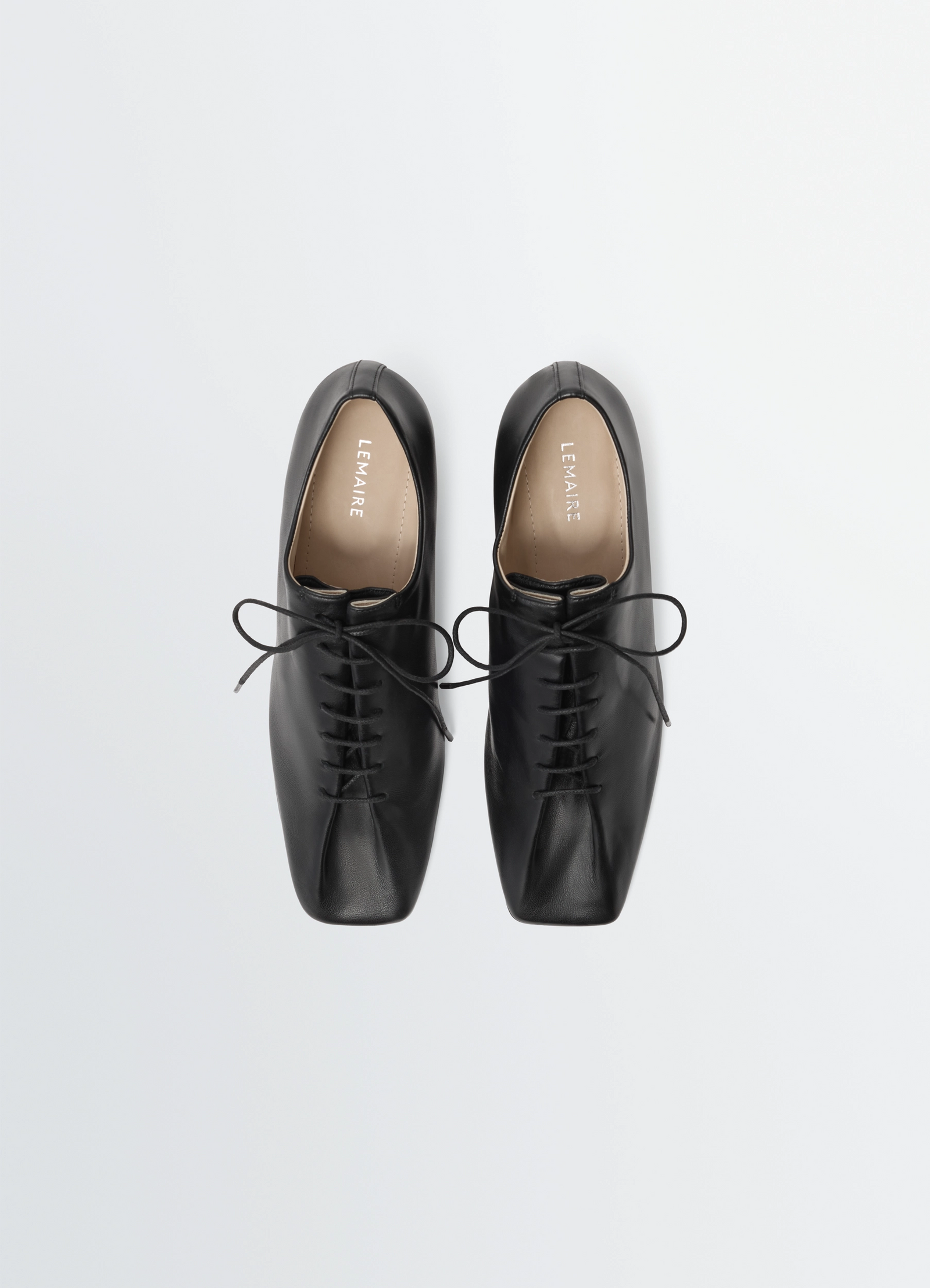 SOURIS CLASSIC DERBIES 55MM HEEL IN LEATHER - Black - Shiny Nappa SOURIS CLASSIC DERBIES 55MM HEEL IN LEATHER - Black - Shiny Nappa