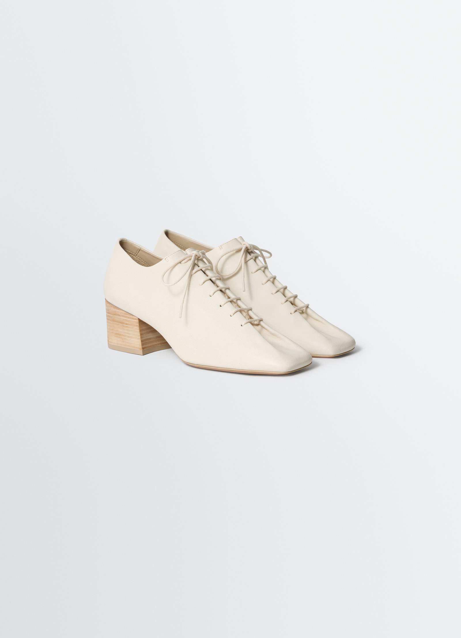 Souris classic derbies 55mm heel in leather